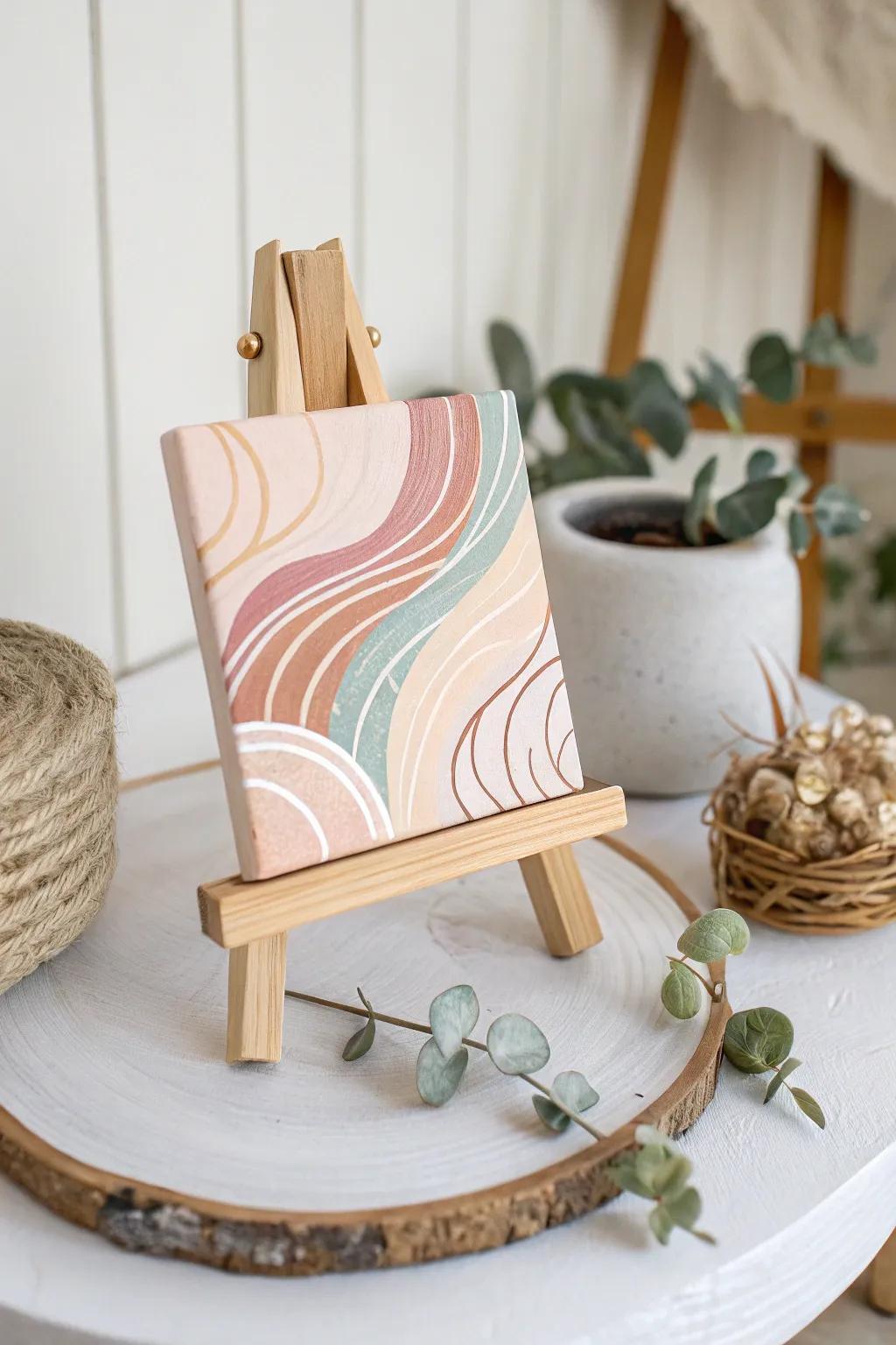 Explore your creativity with mini canvas art – where simplicity meets artistry in every brushstroke.
