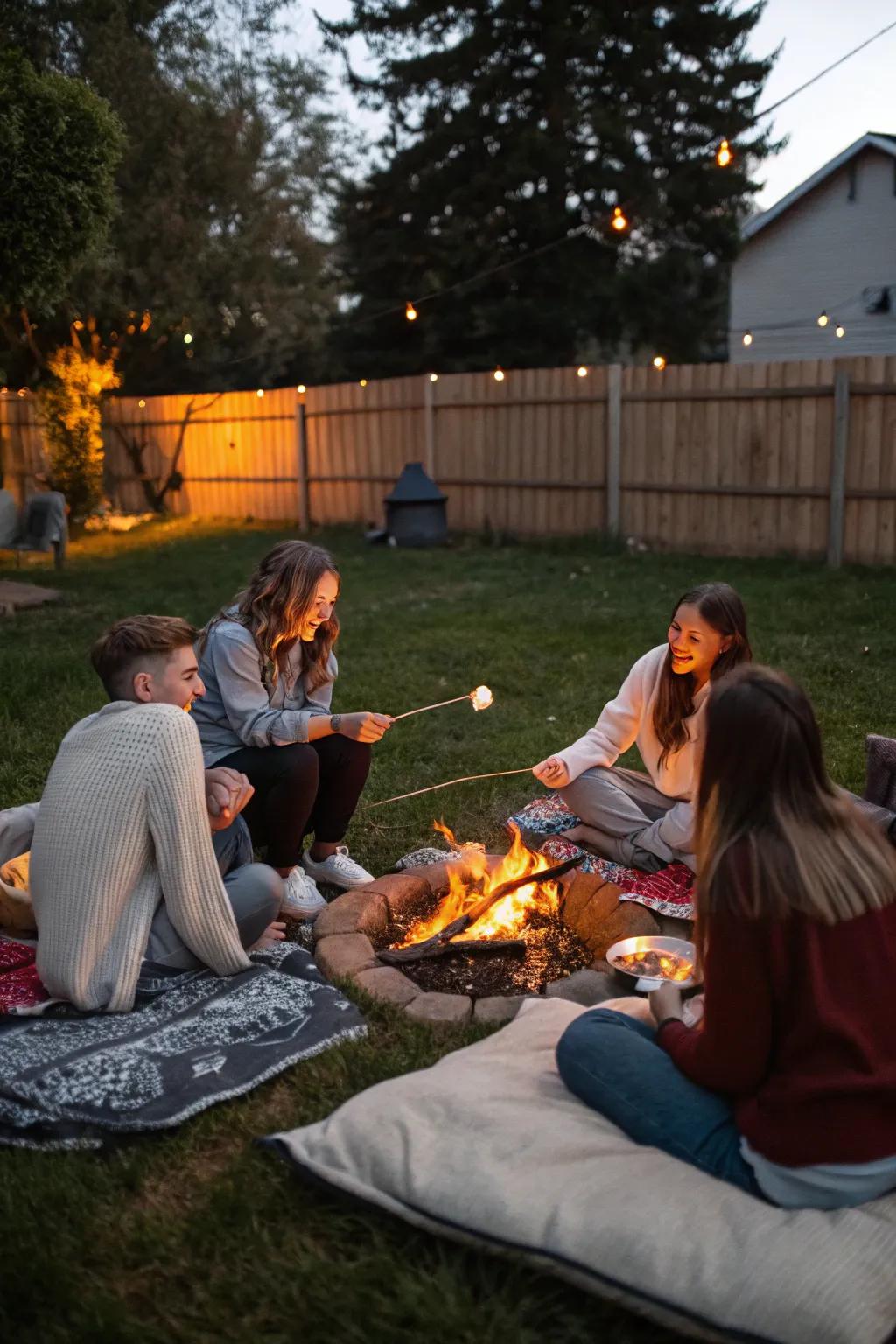 Warm up your fall evenings with a cozy bonfire gathering.