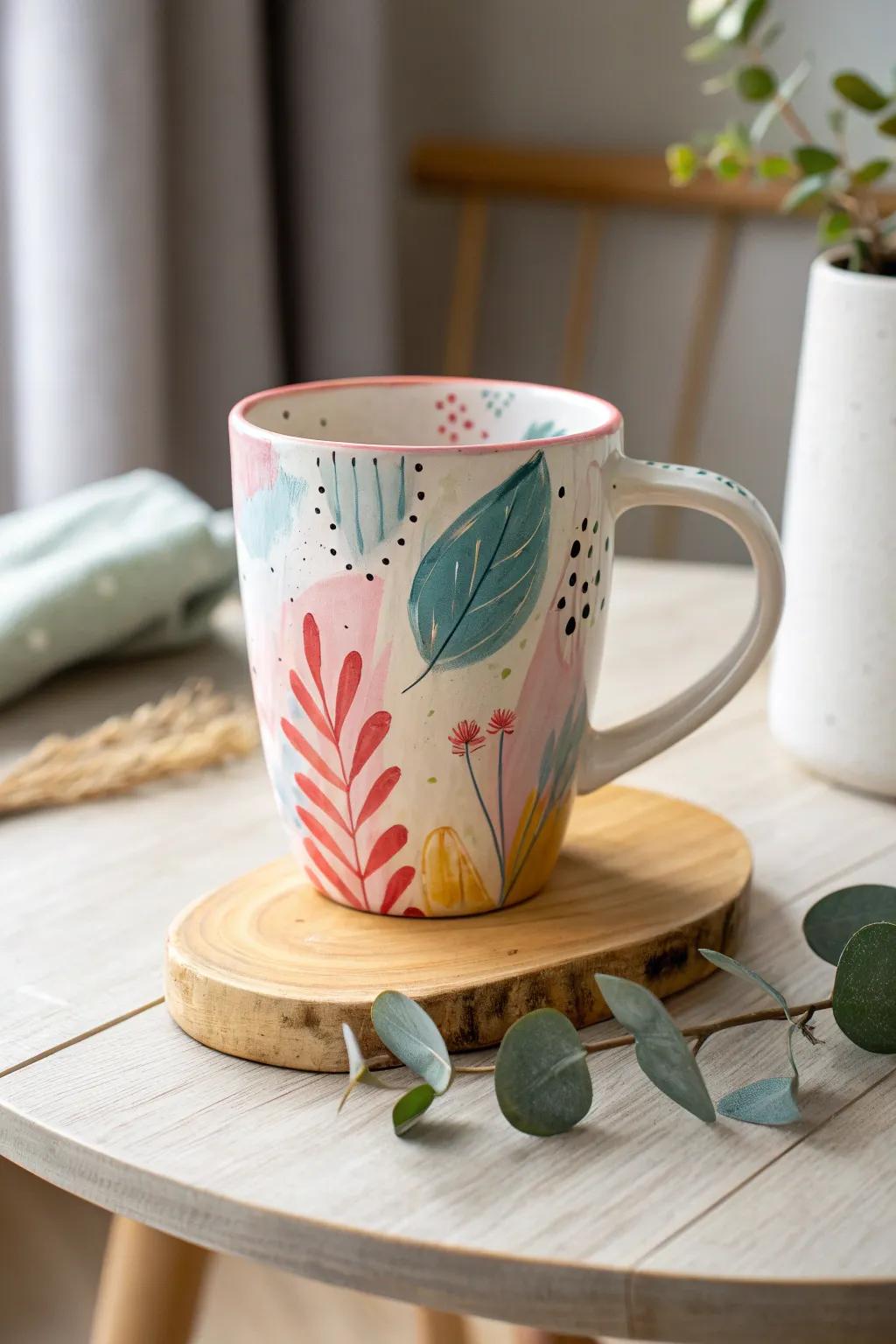 Embrace the charm of handmade gifts with a custom painted mug—where creativity meets your morning routine.