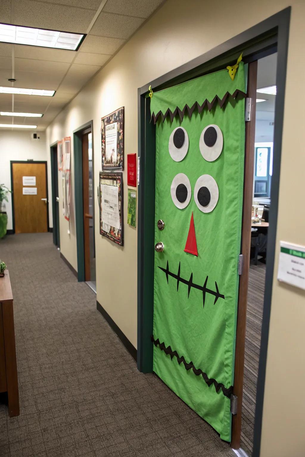 Bring Frankenstein to life on your office door with fun felt cutouts.