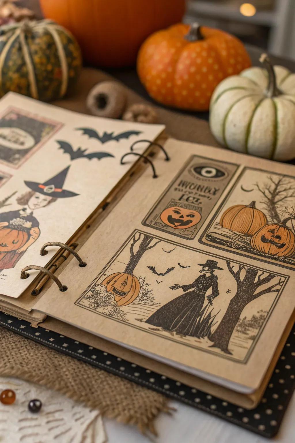 Create a nostalgic feel with vintage Halloween designs.