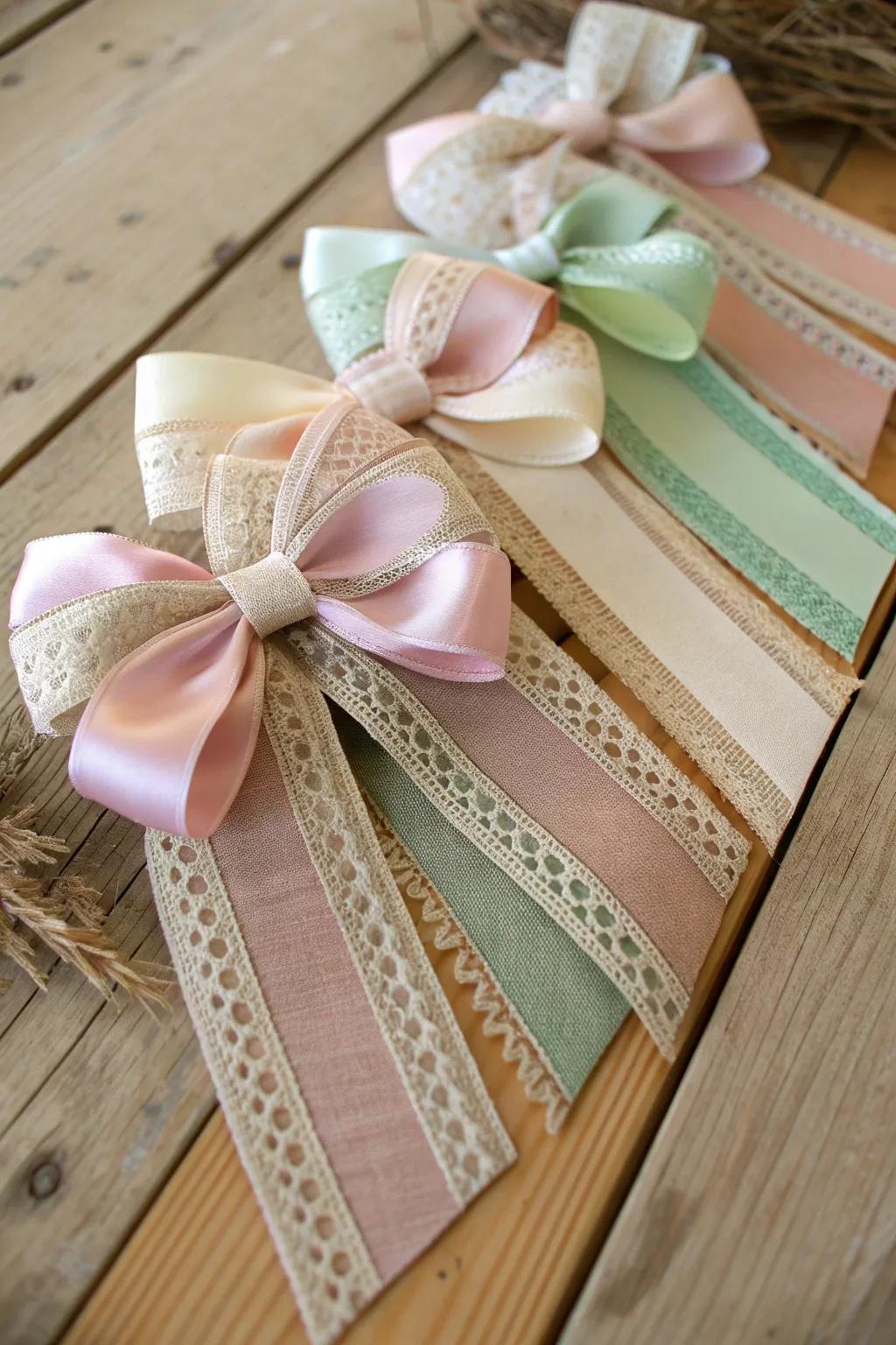 Elevate your gift wrapping with a beautifully layered ribbon bow, where simplicity meets elegance.