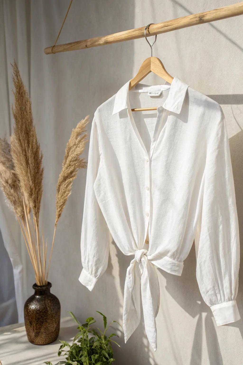 Elevate your casual look with playful double side knots – the perfect blend of minimalist style and boho flair.