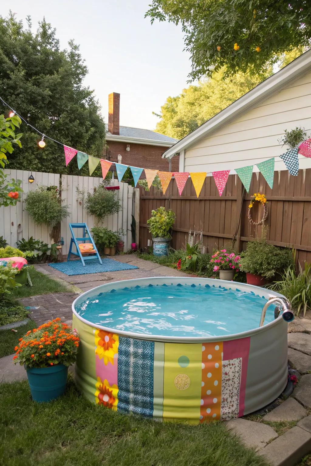 Stock tank pools offer a rustic charm.