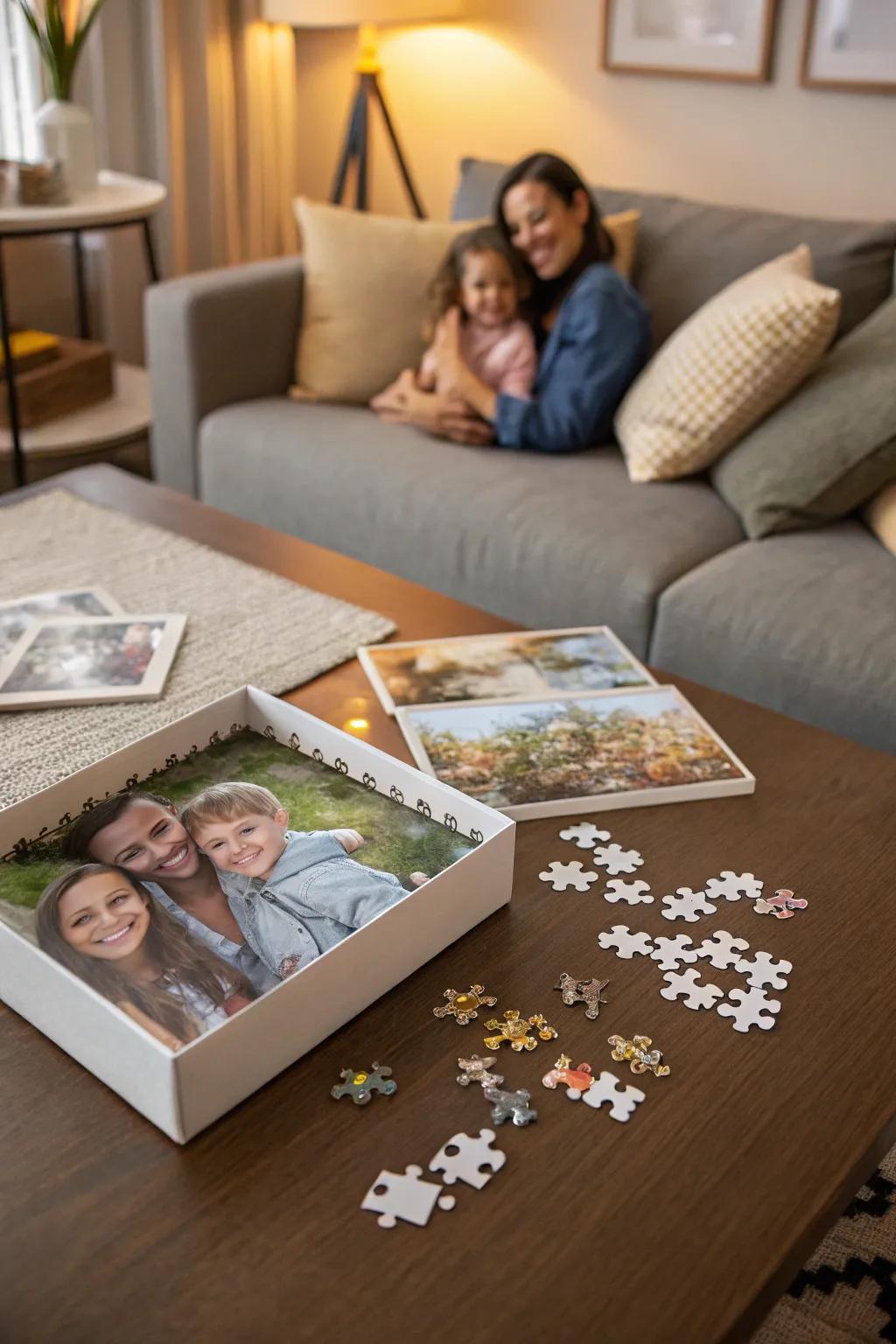 Piece together memories with a custom photo puzzle.