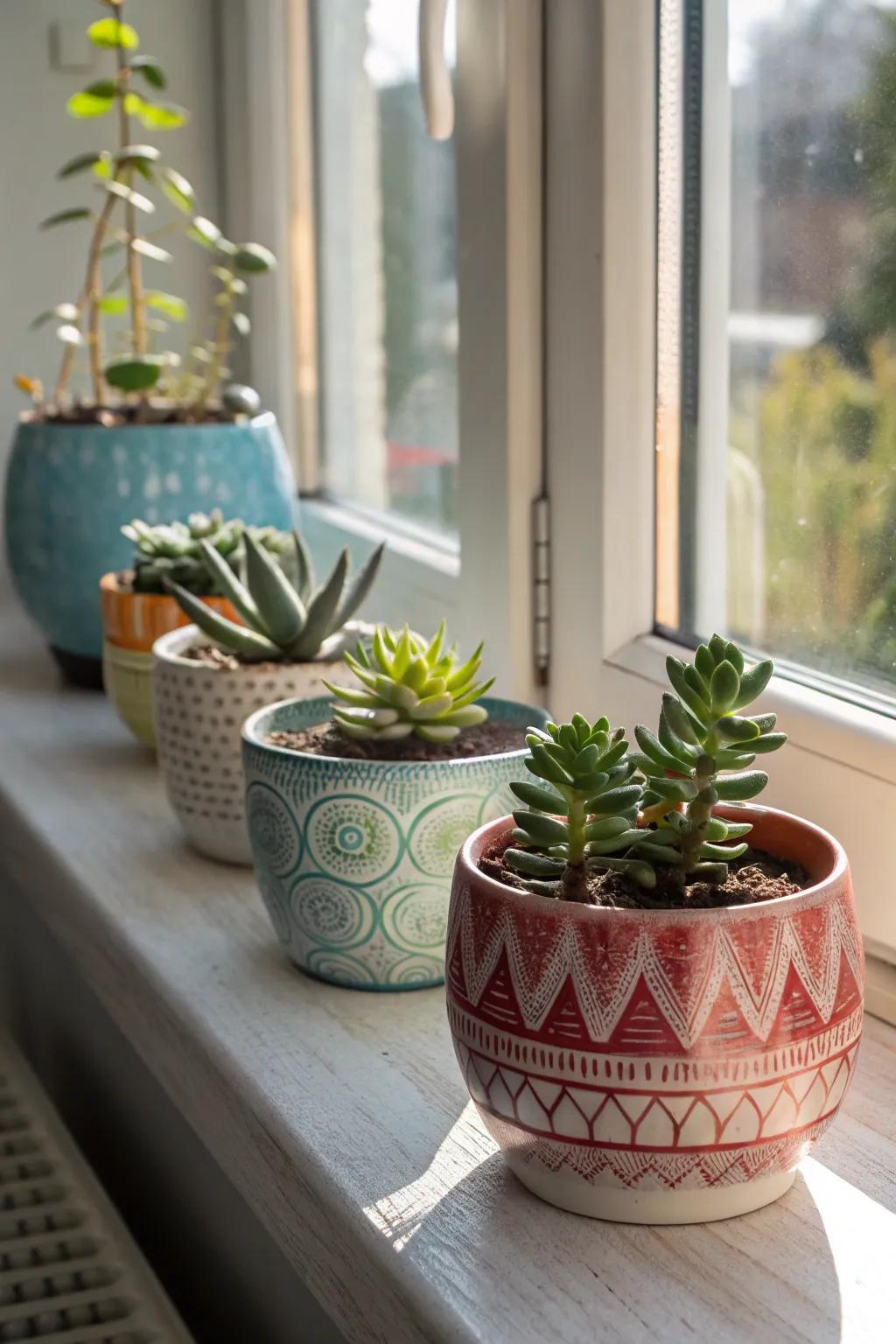 Bring a touch of nature to your celebration with mini succulent planters.