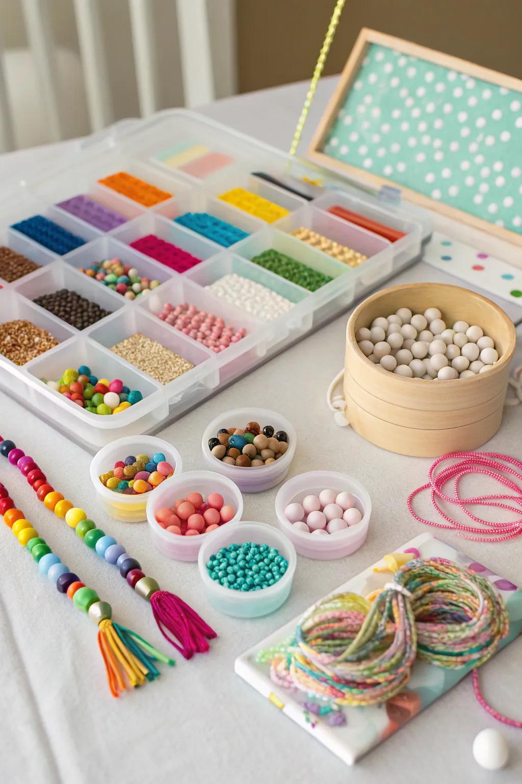 Mini craft kits packed with endless possibilities for creative fun.