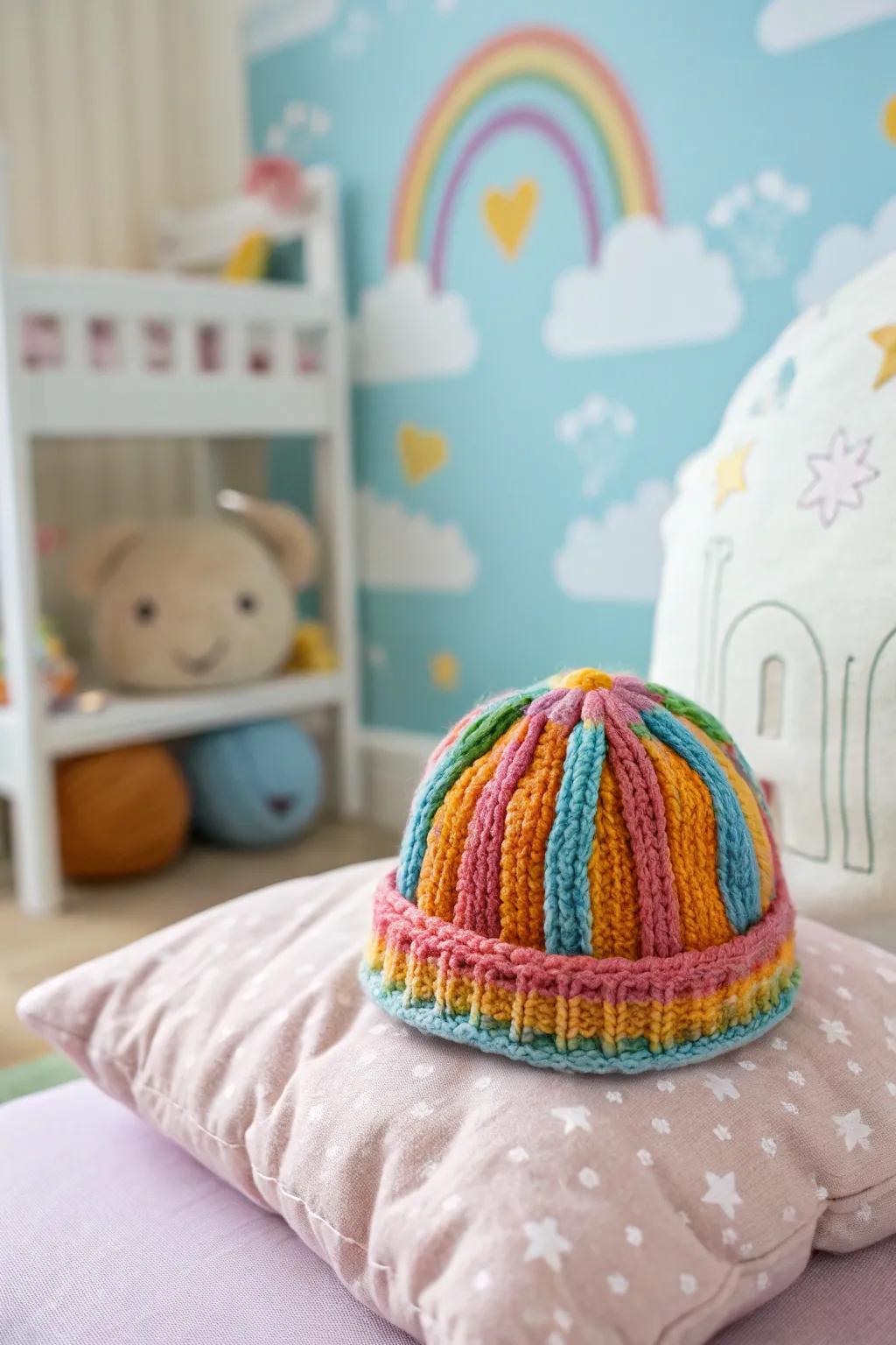 Handmade baby hats are as adorable as they are practical.