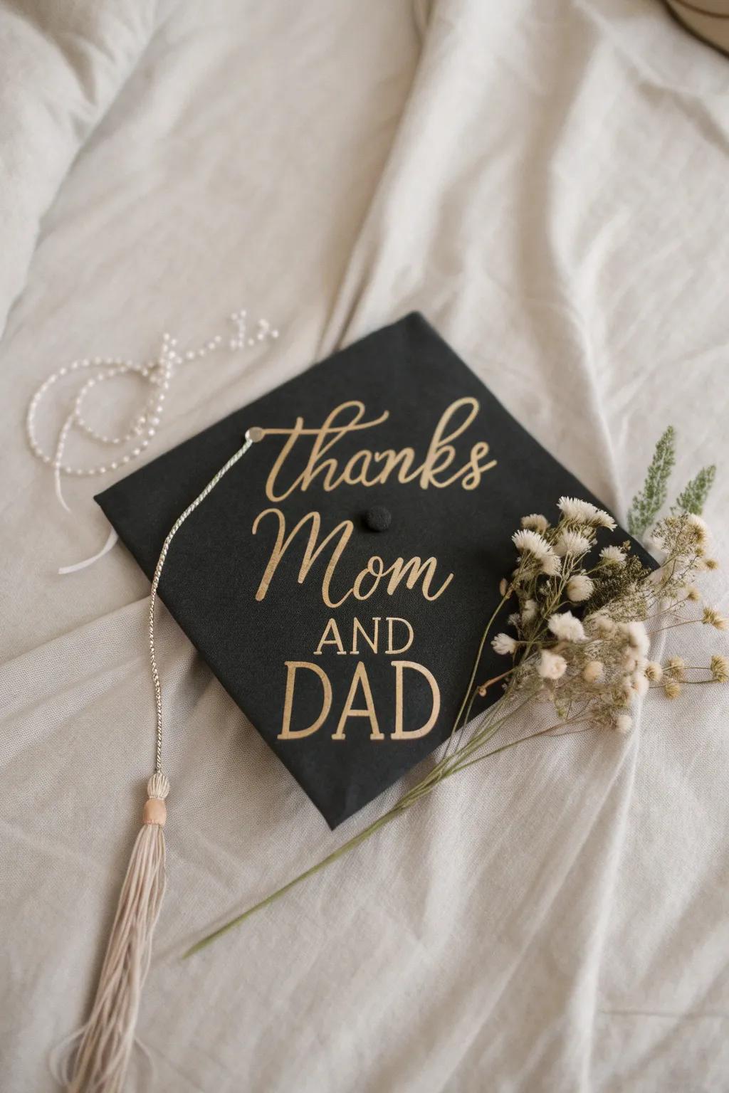 A heartfelt tribute to parental love, captured with minimalist elegance.