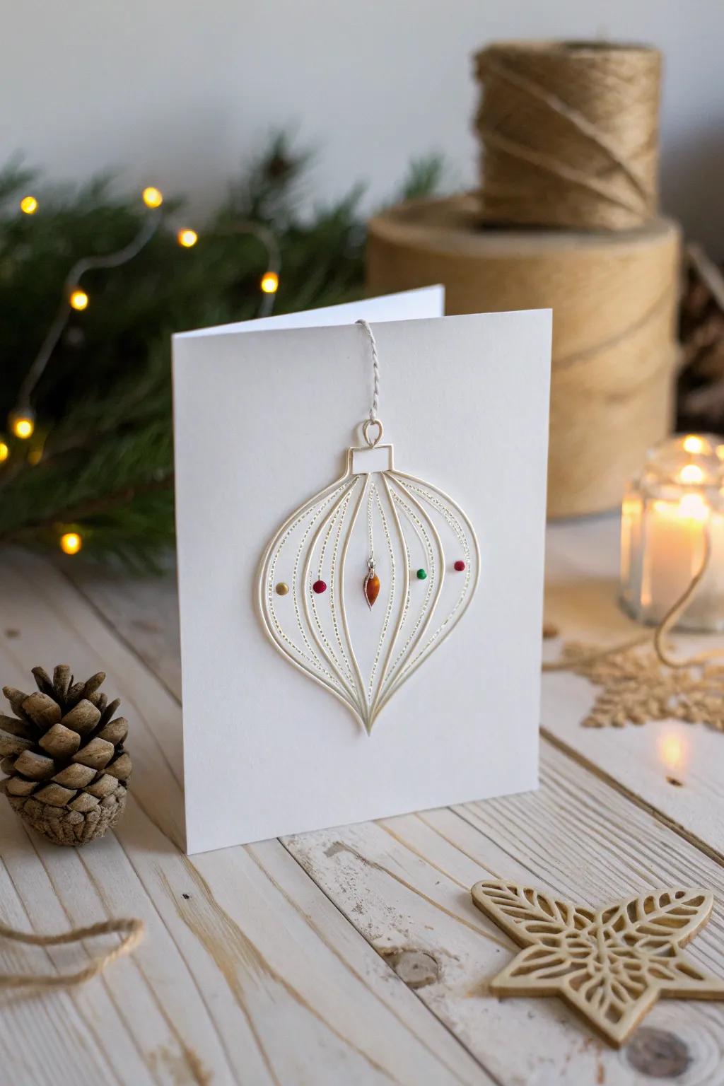Illuminate your holiday greetings with the warm glow of handcrafted elegance.