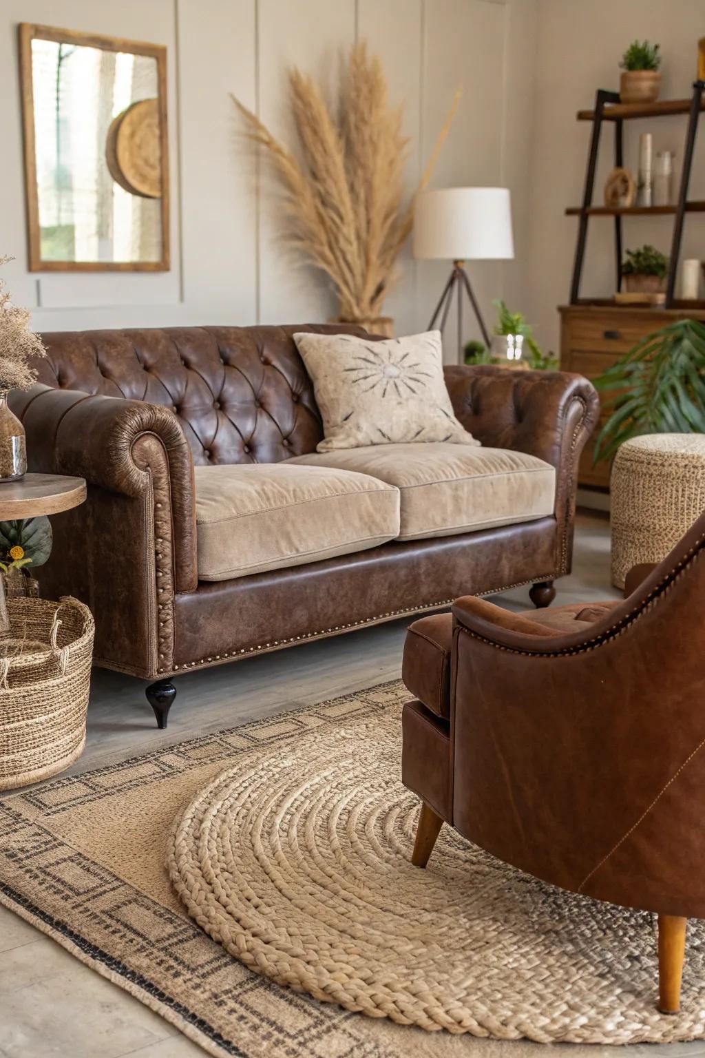 Textures bring dimension and intrigue to your living room.