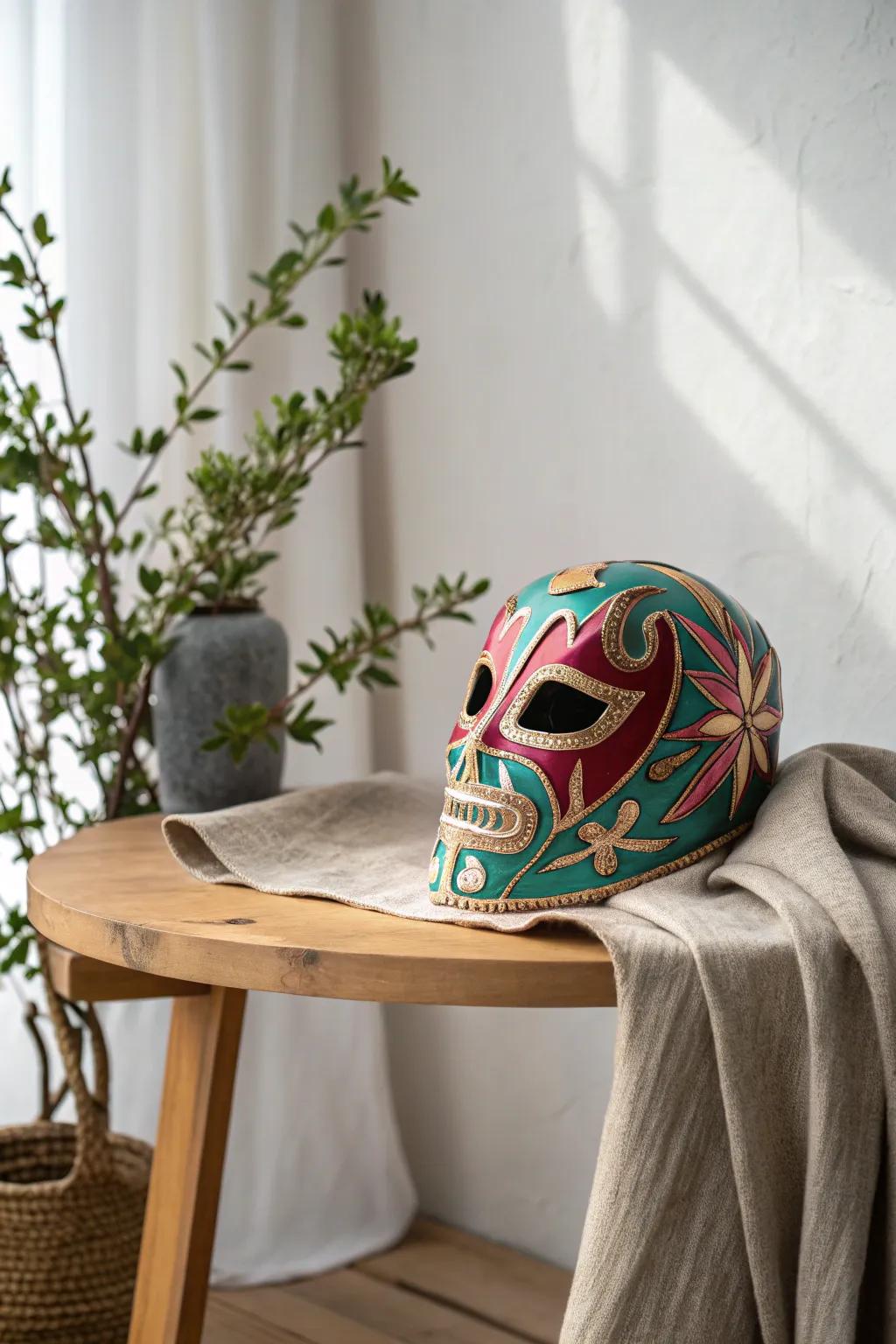 Unleash your creativity with a handmade lucha libre mask—where Mexican flair meets minimalist elegance.