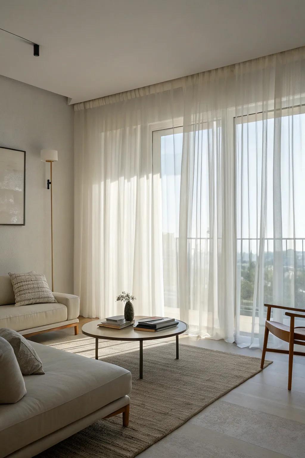 16 Stylish Modern Sheer Curtain Ideas