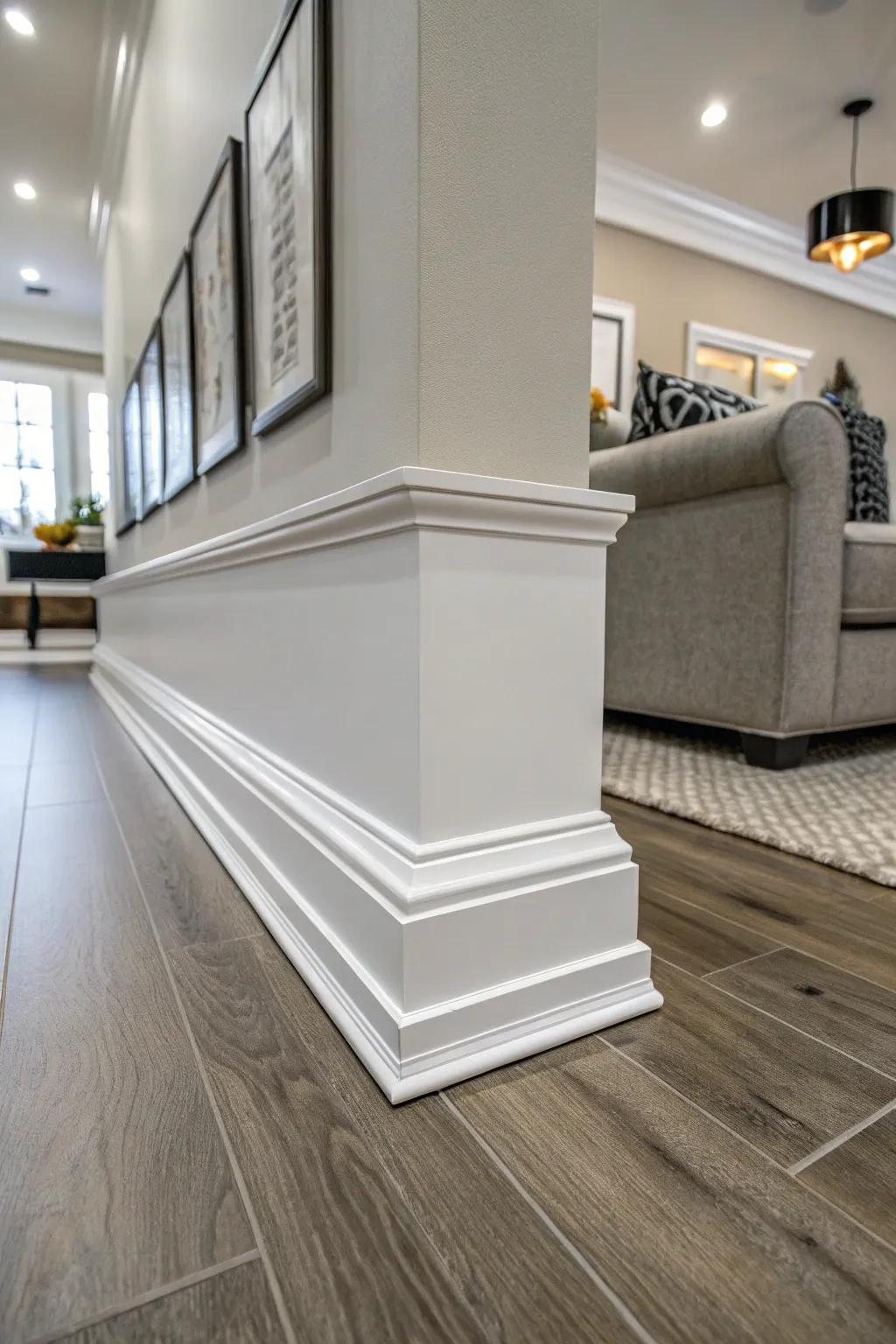 Baseboards anchor your room and add a finishing touch.