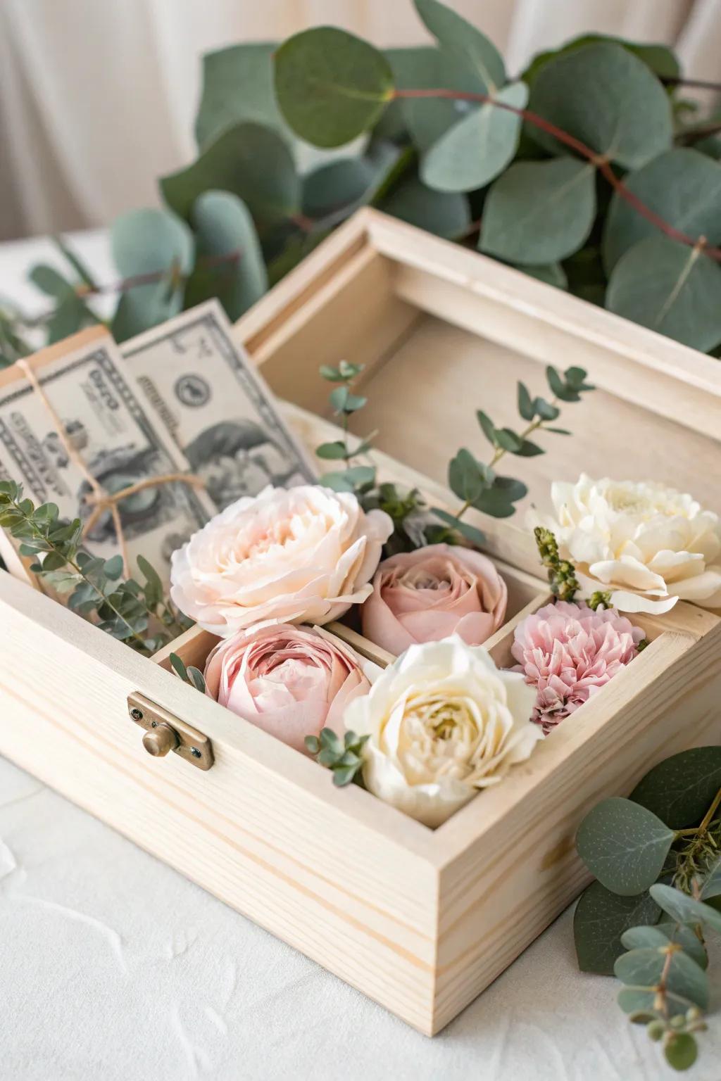 Blooming wealth: A stunning fusion of nature's beauty and financial practicality.