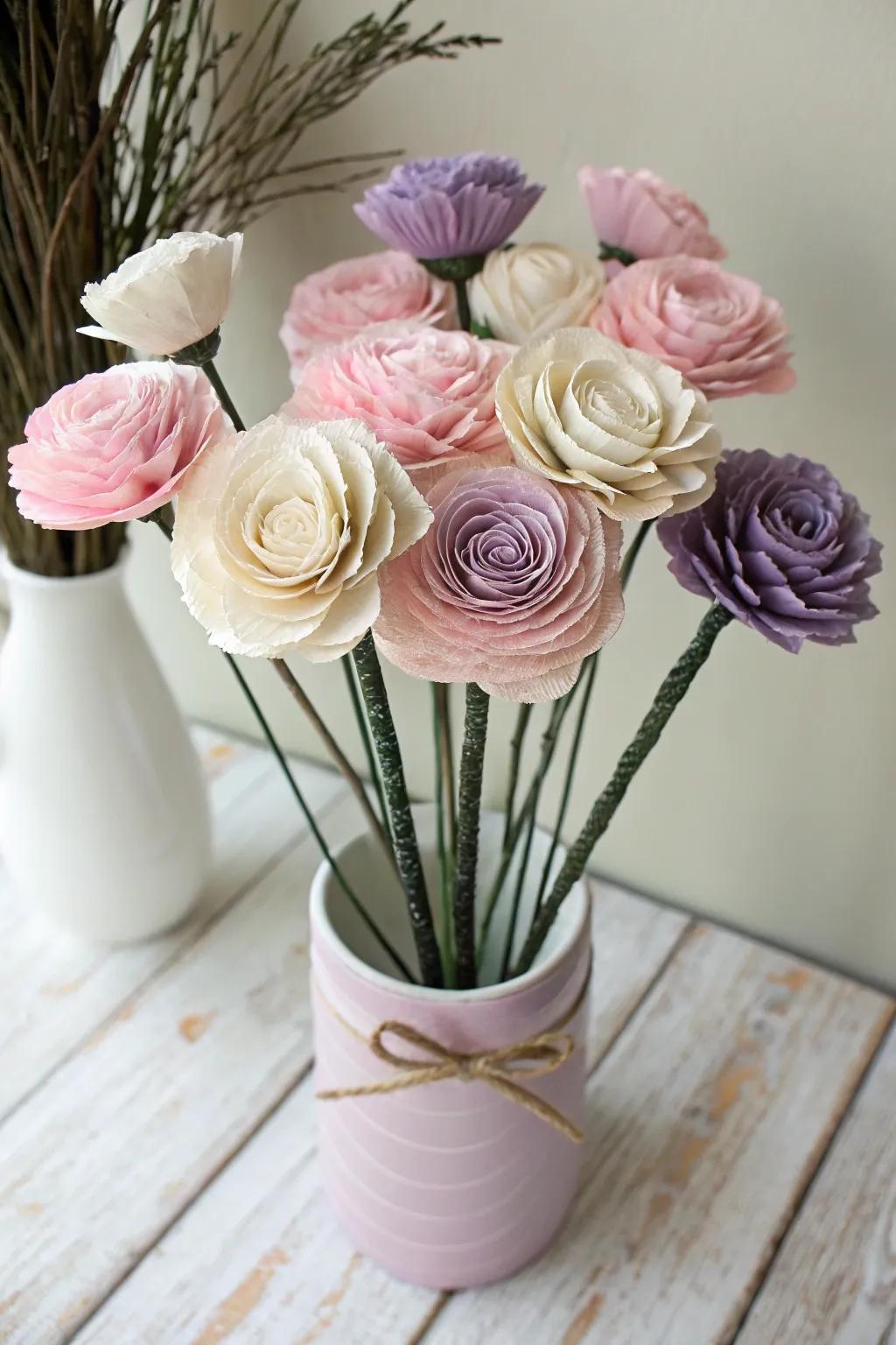 Celebrate Mother's Day with a handcrafted touch—these timeless paper flowers bring joy and elegance to any space.