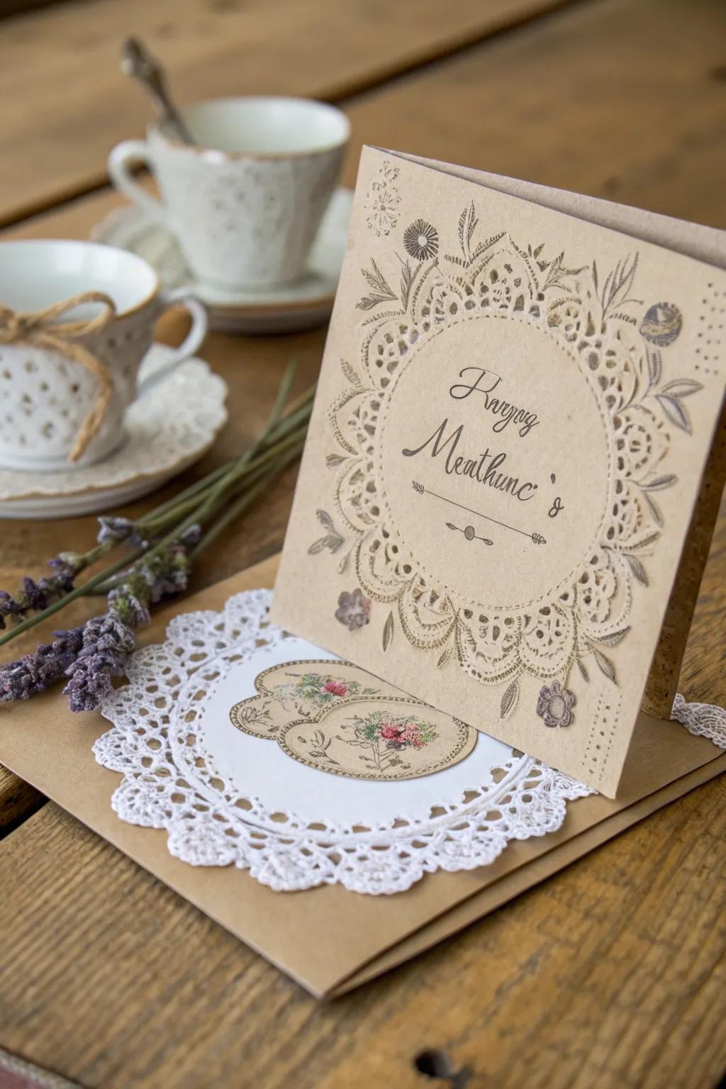Invite elegance to your Mother's Day with vintage tea party charm.