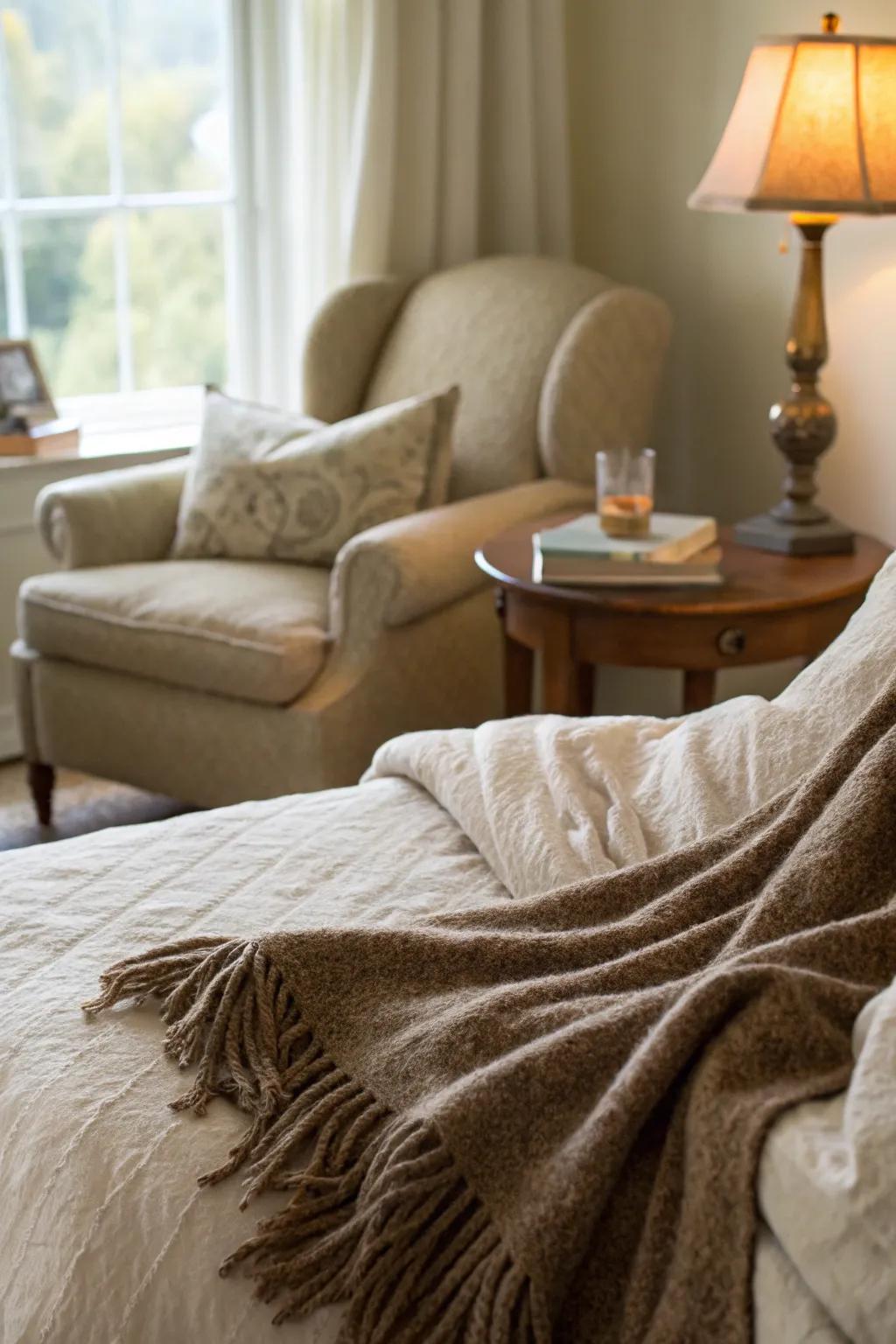 Wool blankets for that extra warmth.