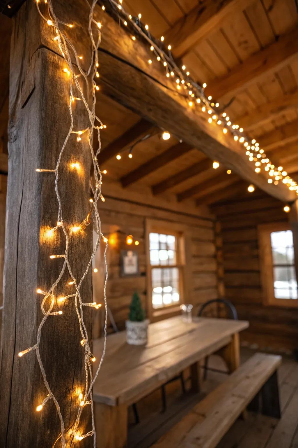 Illuminate your off-grid haven with the enchanting glow of battery-powered fairy lights.