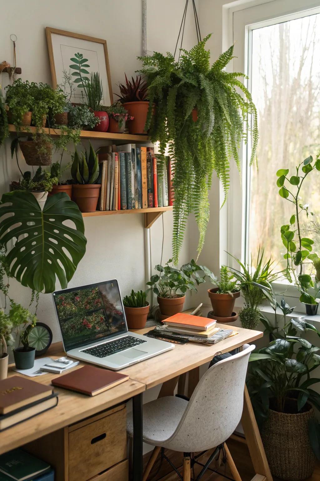 Bring nature indoors with an array of easy-care plants.