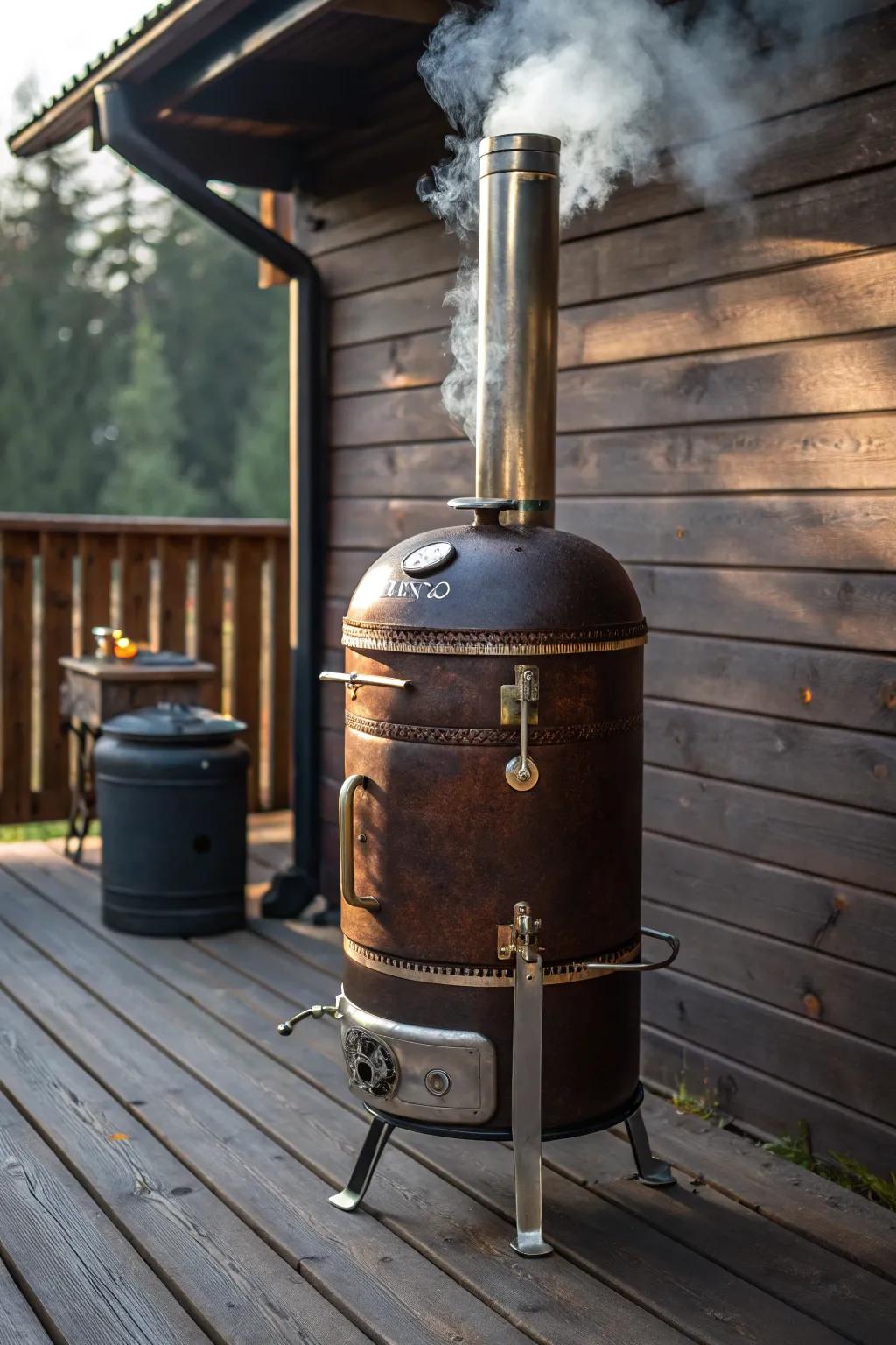 Transform your patio with a custom-crafted BBQ smoker for the ultimate summer grilling experience.