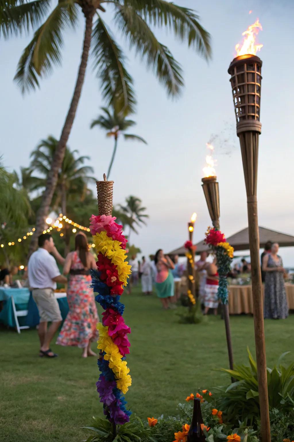 Transport your guests to a tropical paradise with a luau party.