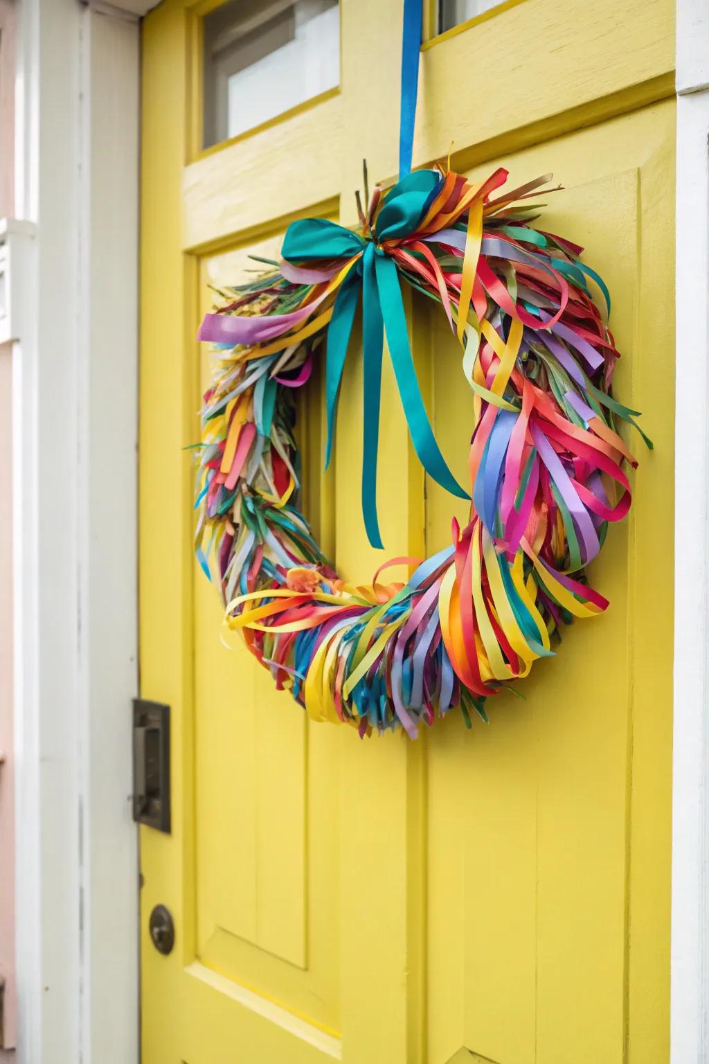 A riot of ribbons brings joy and color to any space.