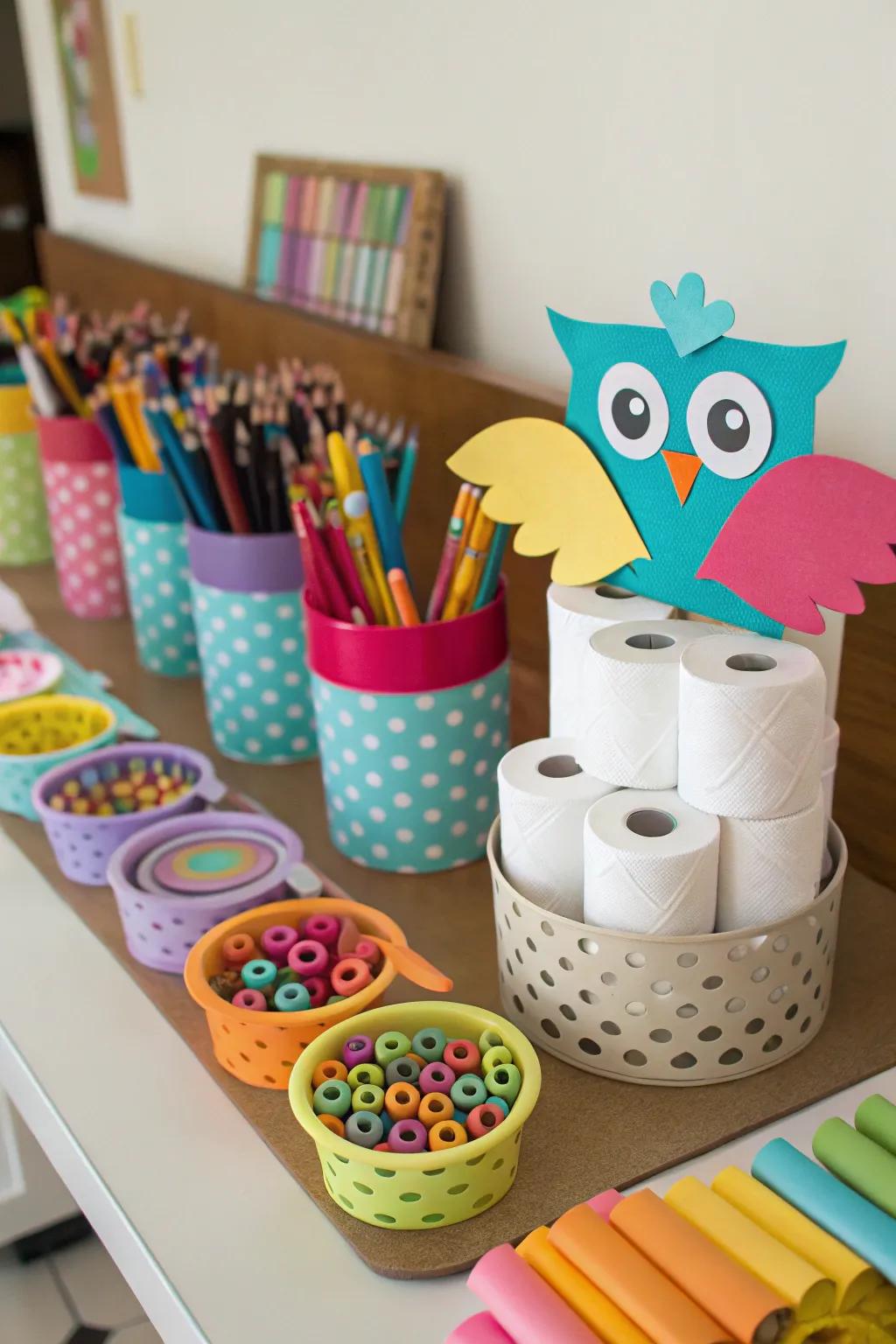 Creative Owl Craft Station