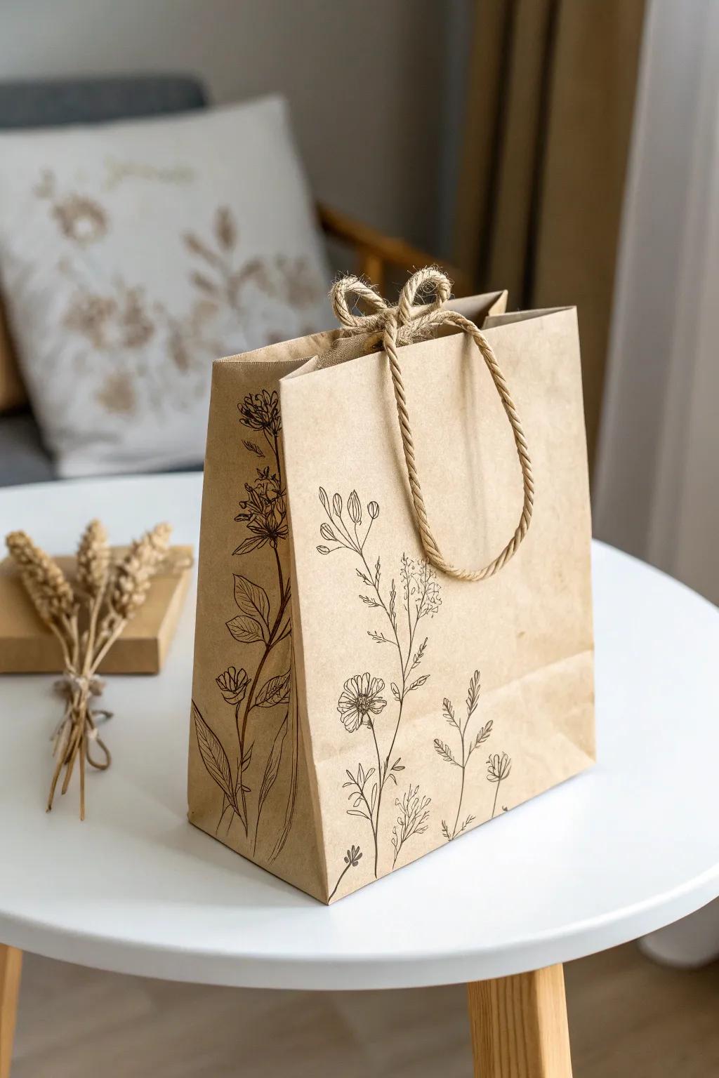 Eco-Friendly Chic: Elevate your gift-giving with stylish recycled paper bags. 🌿✨ #MinimalistElegance #SustainableStyle