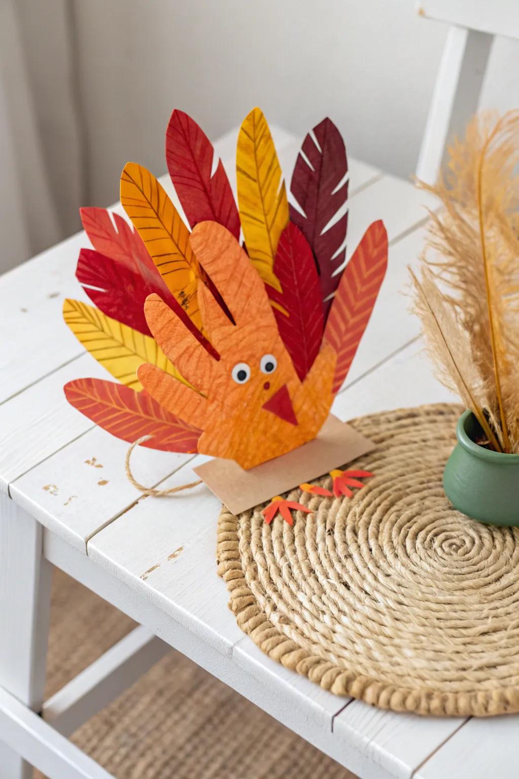 Cherish the warmth of Thanksgiving with handcrafted handprint turkeys, a delightful blend of creativity and nostalgia.