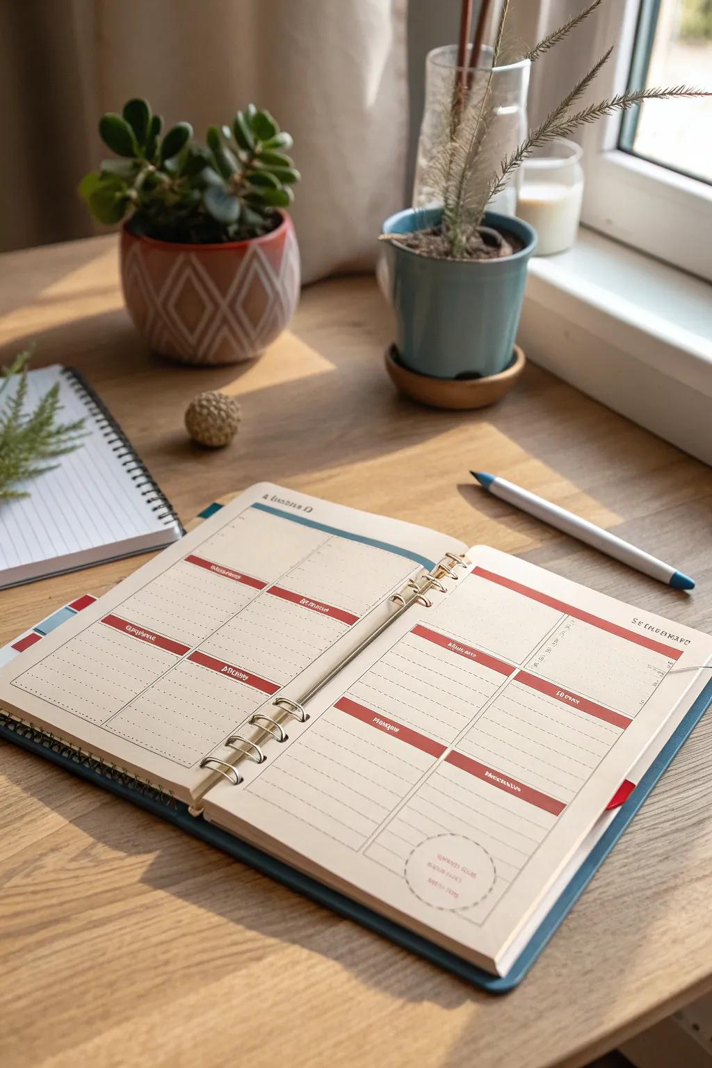 Mood Mapping: Elevate your planning with elegant color-coding for a balanced life.