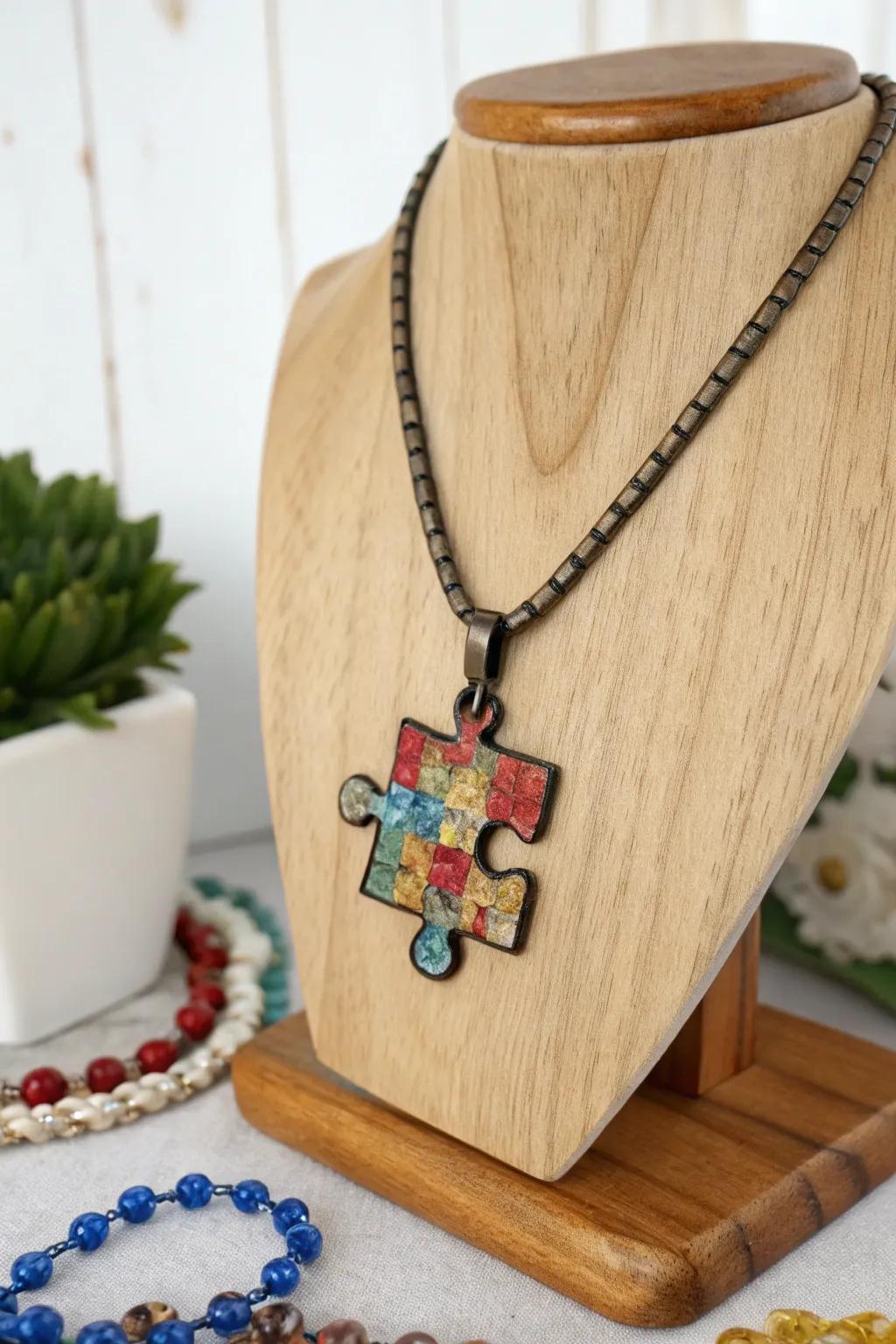 Express your style with puzzle piece jewelry.