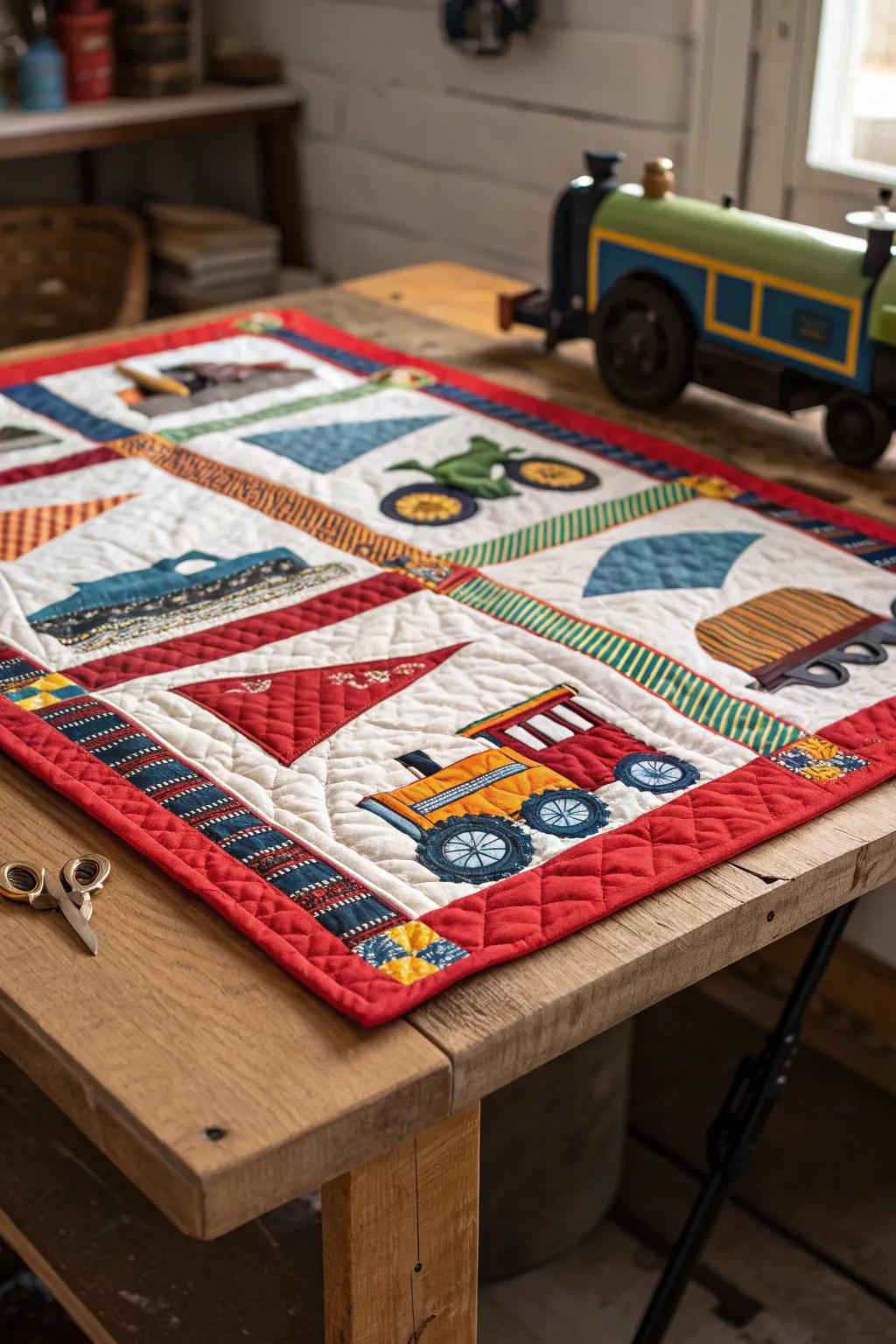 Adventure Awaits: Inspiring quilt patterns for boys with a love for all things that go zoom!