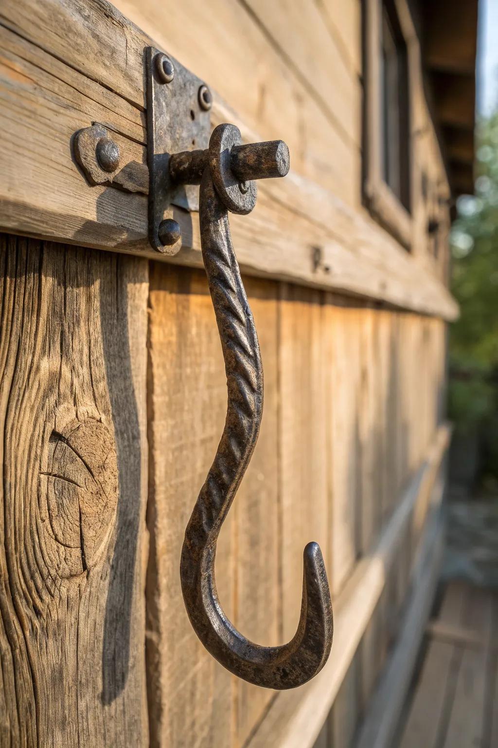 Add a rustic touch to your space with these handcrafted railroad spike hooks.
