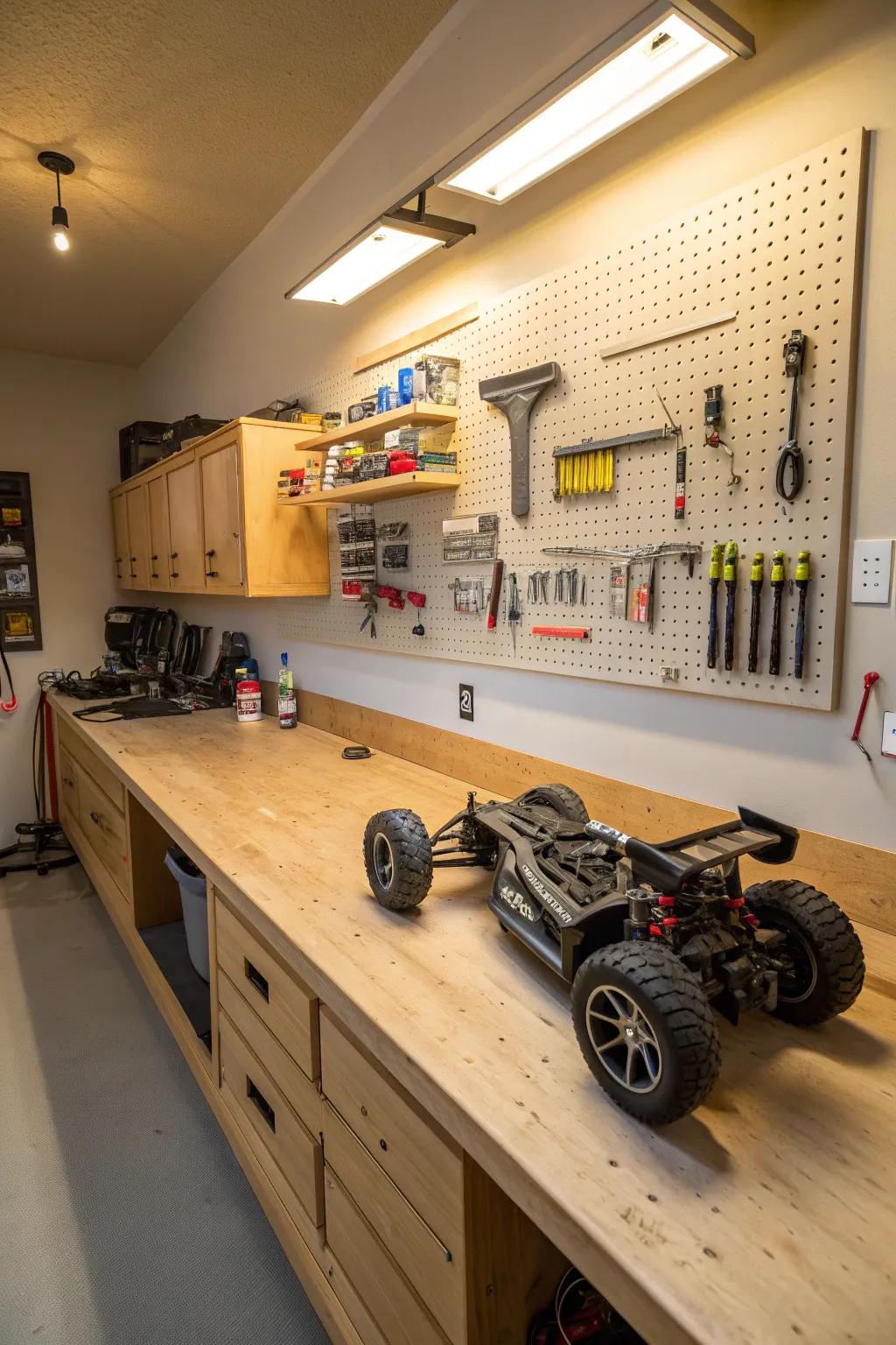 Elevate your RC projects with a workbench designed for craftsmanship and creativity.