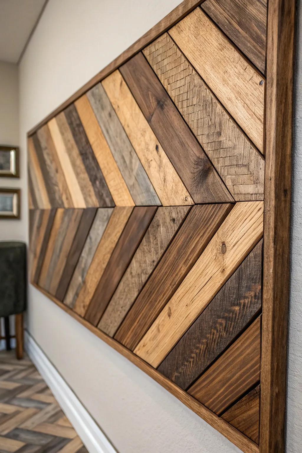 Elevate your space with the timeless allure of reclaimed wood art.