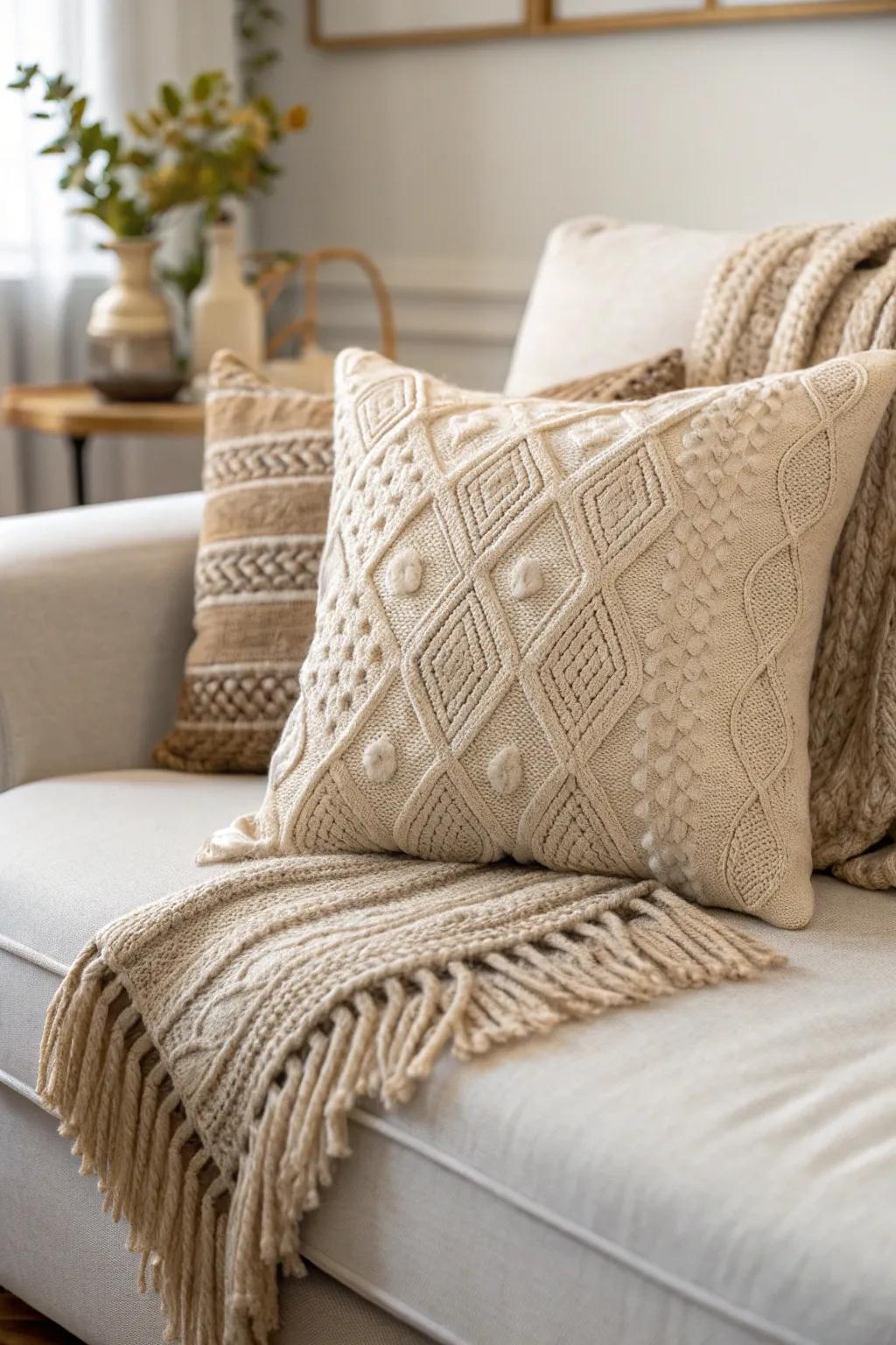 Transform your old sweaters into chic cushion covers and elevate your living space with sustainable style.