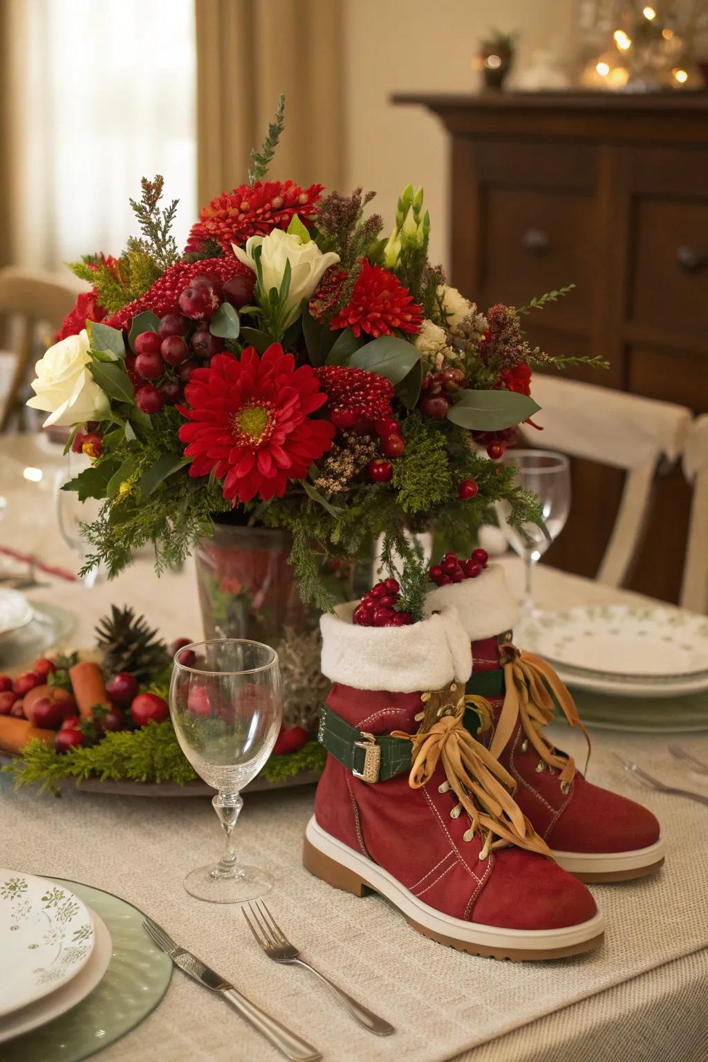 Enhance your dining experience with a festive centerpiece.