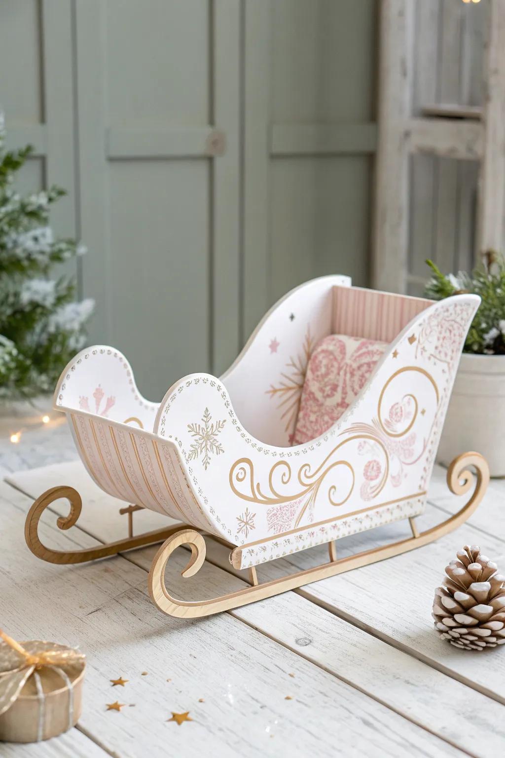 Craft your own winter wonderland with this charming paper plate sleigh, a nostalgic nod to childhood creativity.