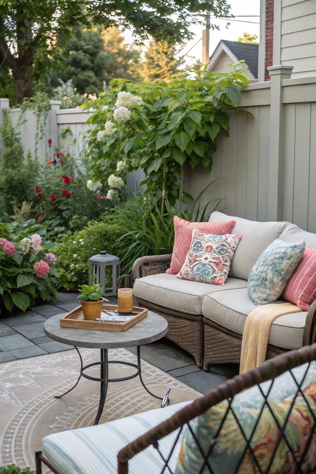 An outdoor living area serves as an extension of your home.