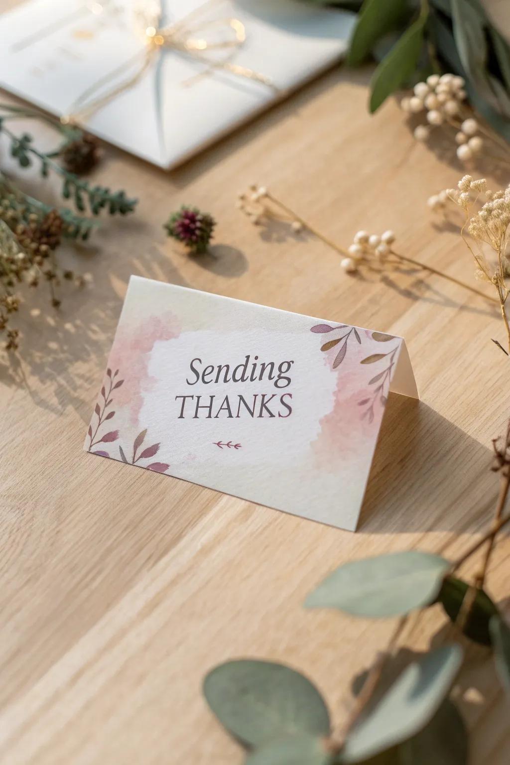 Add a sentimental touch to your slimline cards with heartfelt phrases—where minimalism meets warmth.