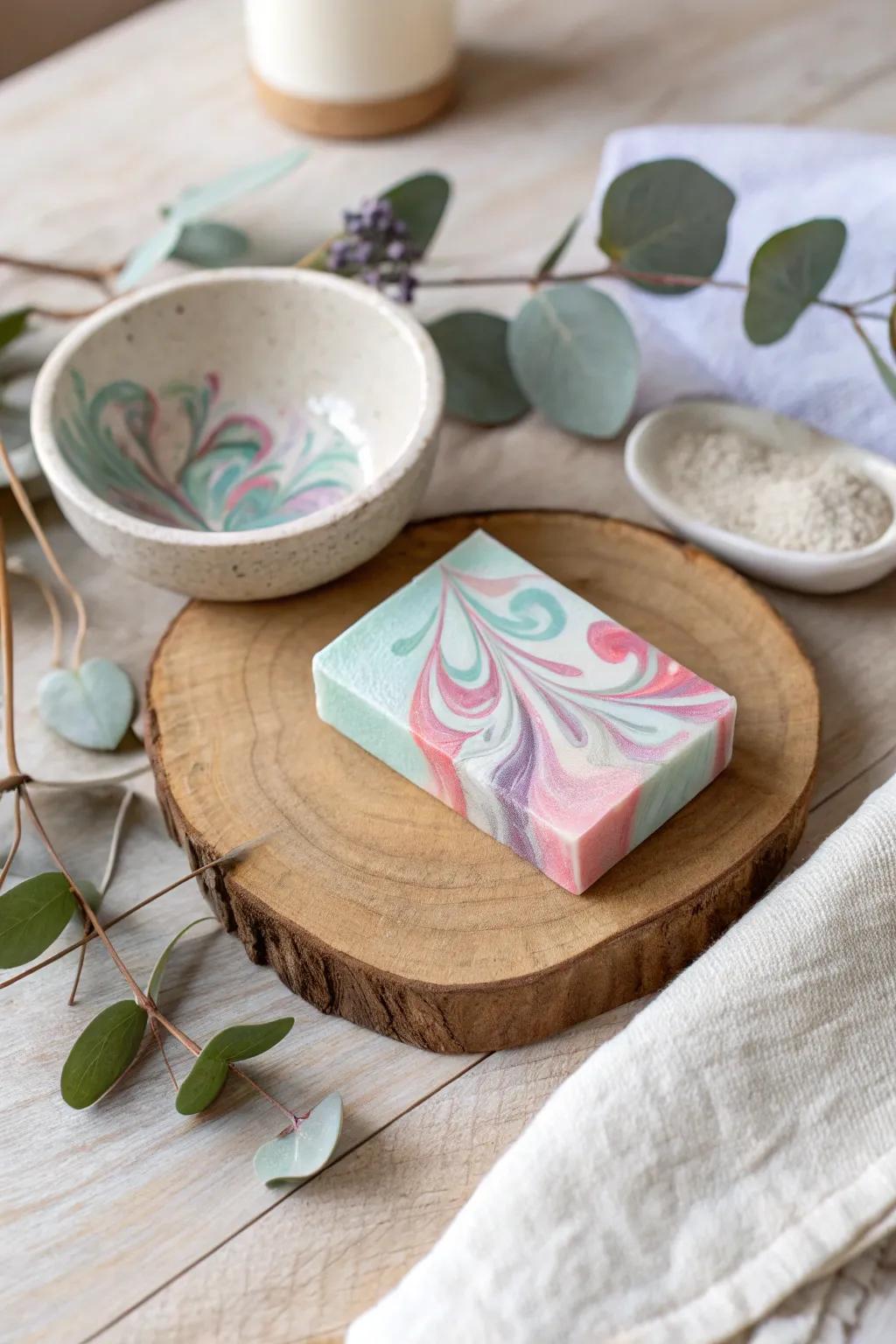 Elevate your brand with watercolor whimsy - a perfect blend of artistry and elegance for your soap business cards.
