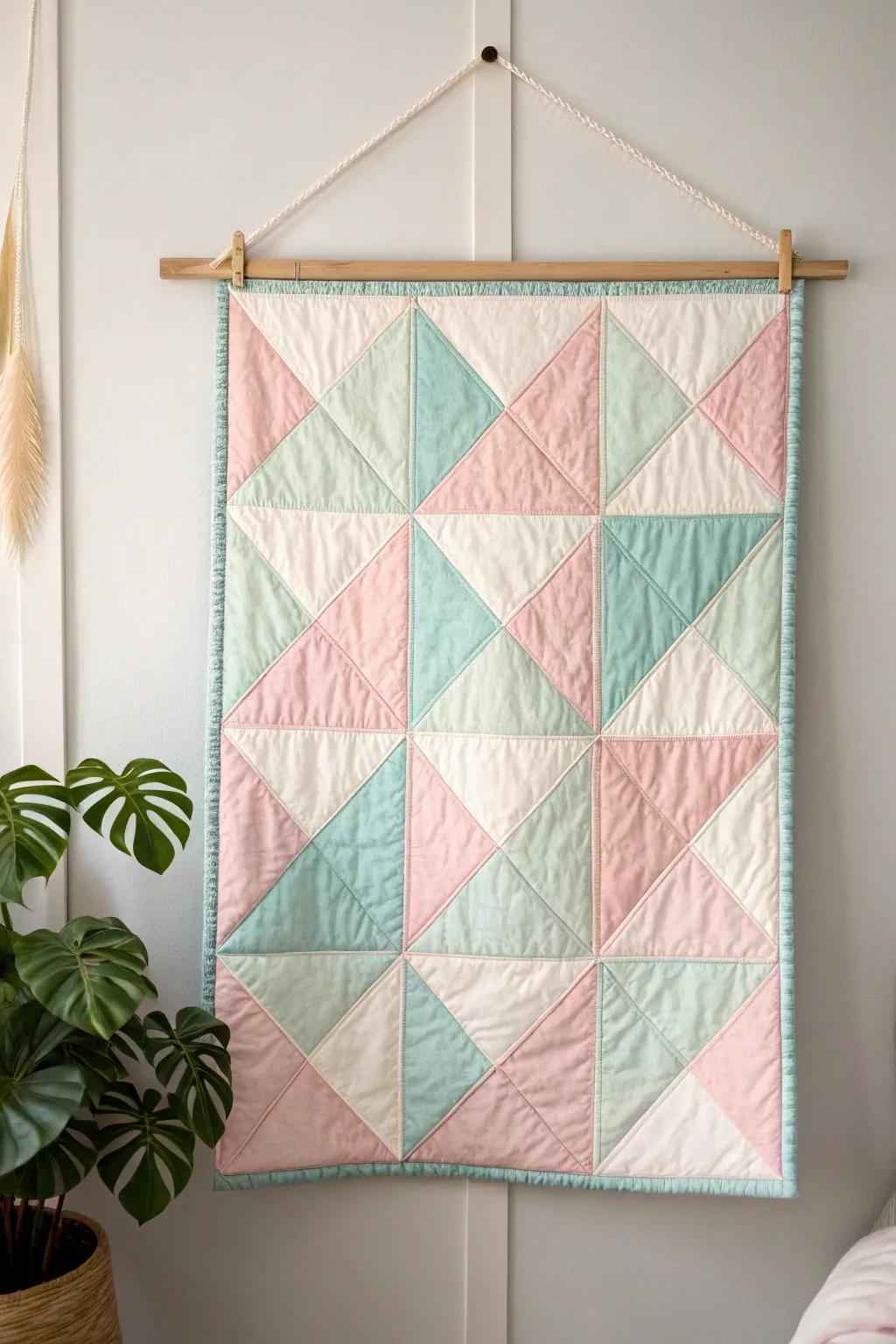 Embrace the beauty of spring with pastel geometrics: a perfect blend of minimalism and boho charm.