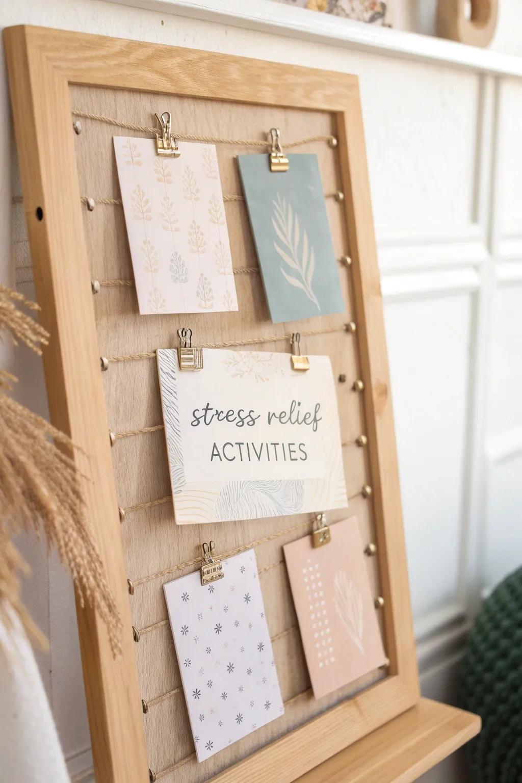 Discover serenity in simplicity with our elegant Stress Relief Station. 🌿✨