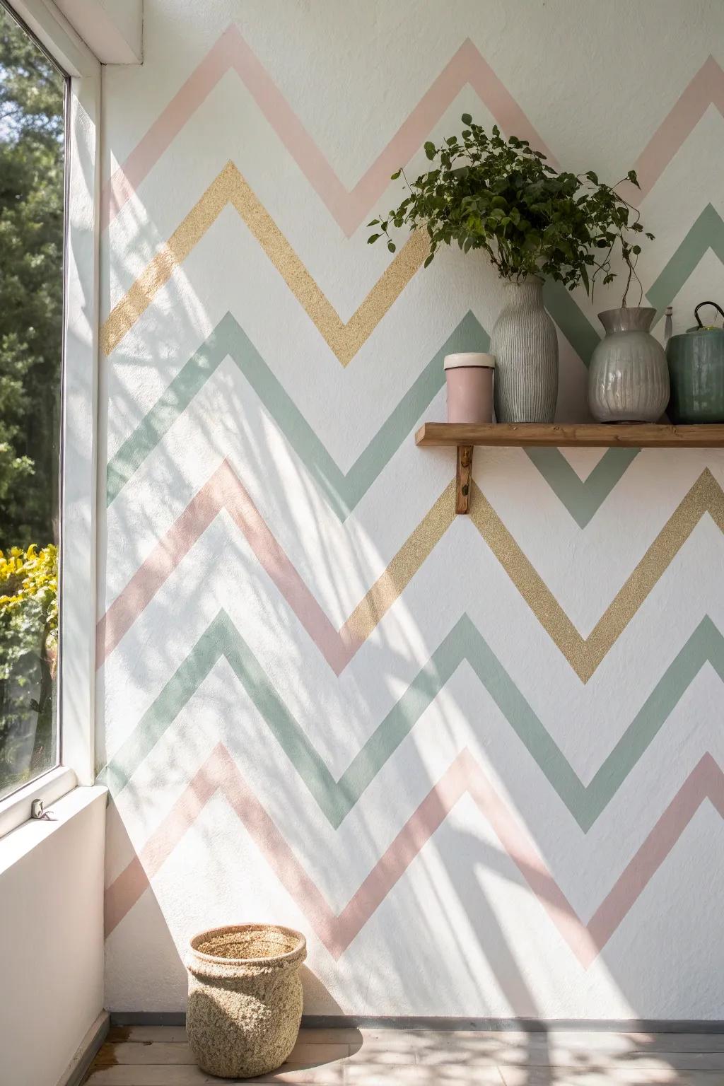 Elevate your space with minimalist chevron elegance—where simplicity meets style.