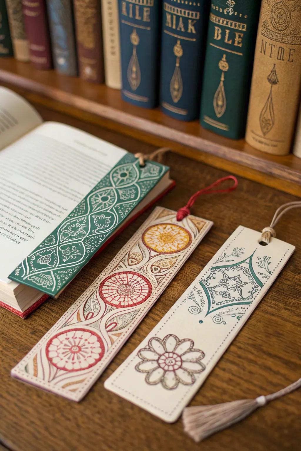 Bookmarks that add a personal touch to reading.