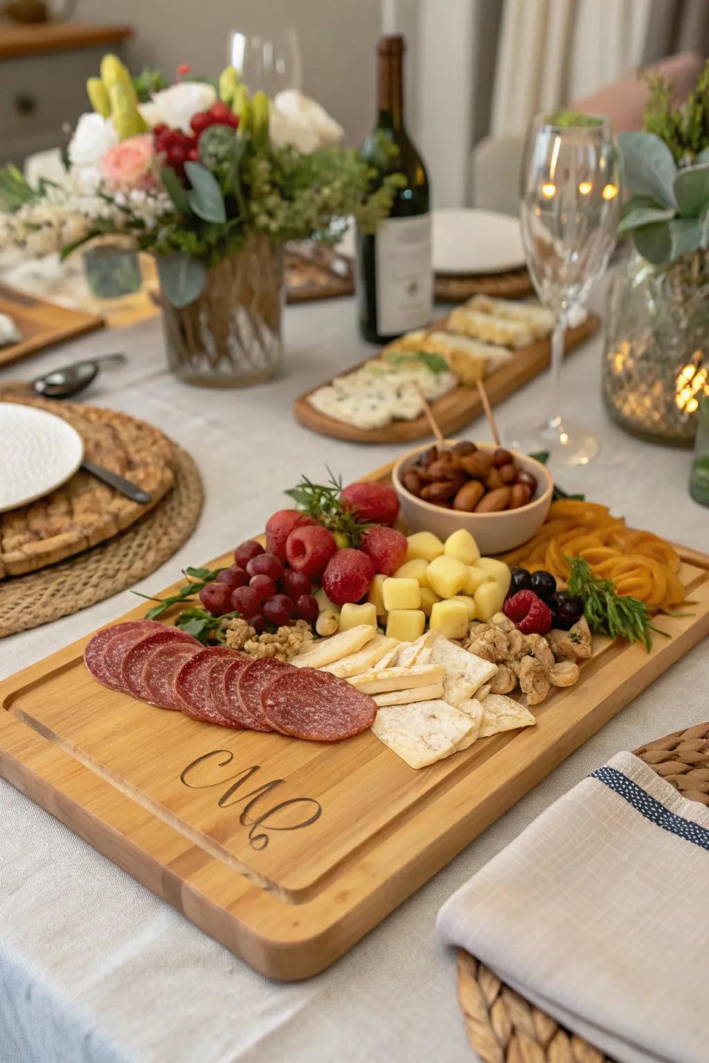 Elevate their hosting game with a personalized charcuterie board.