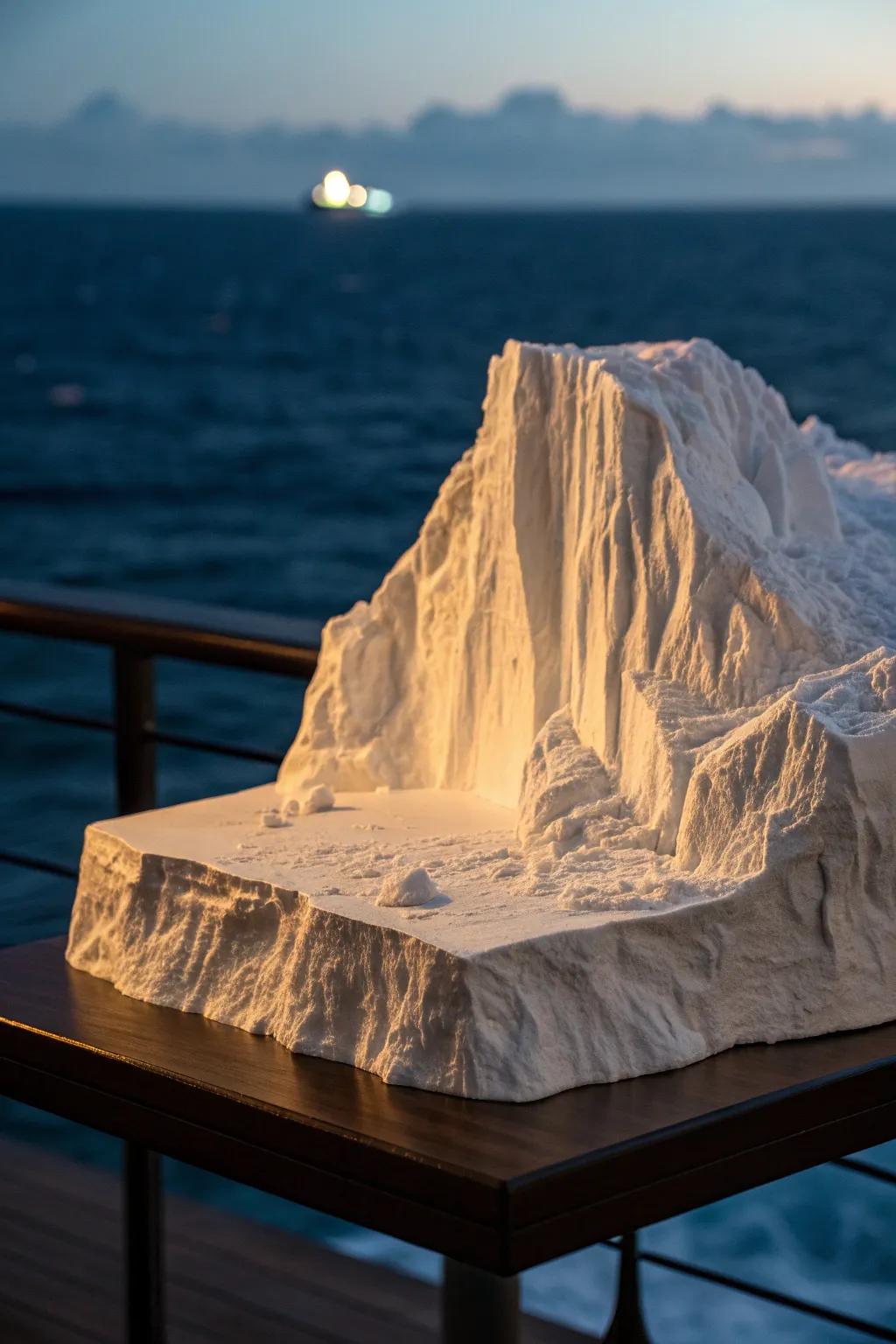 Master the art of iceberg dioramas with stunning, handcrafted details.