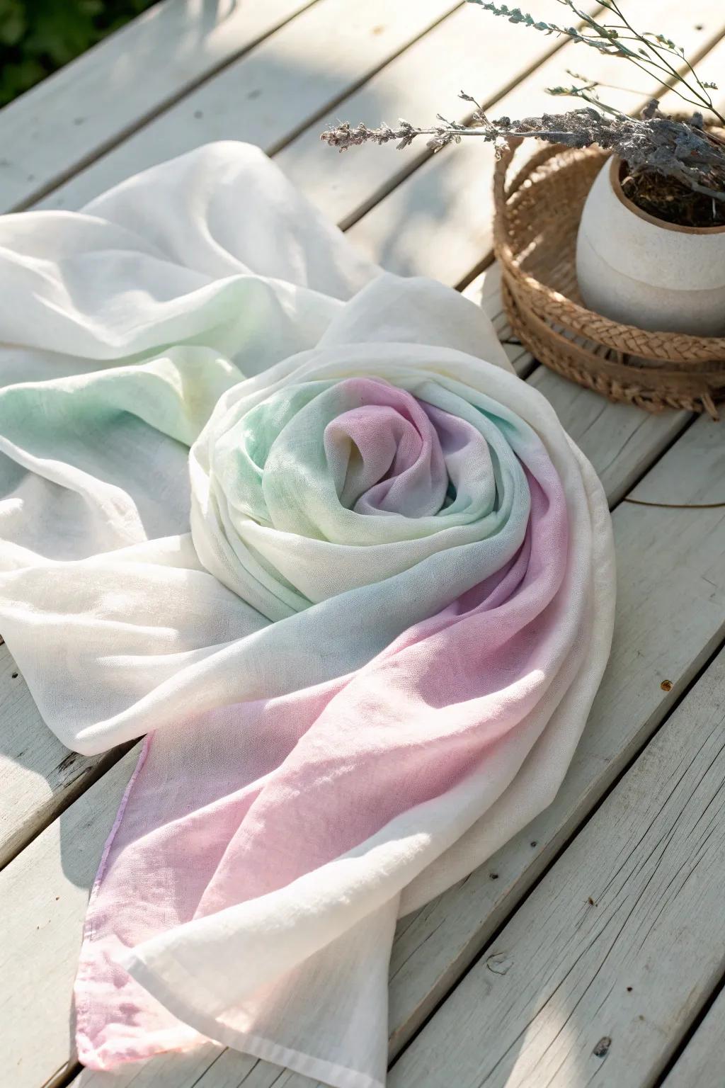 Embrace spontaneity with the crumple tie dye method - where simplicity meets artistic flair.