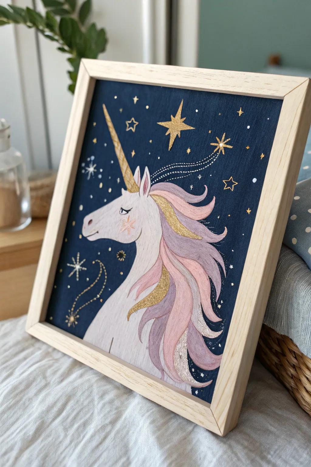 Enchant your child's imagination with a 'Starry Unicorn Night'—where dreams meet the stars.